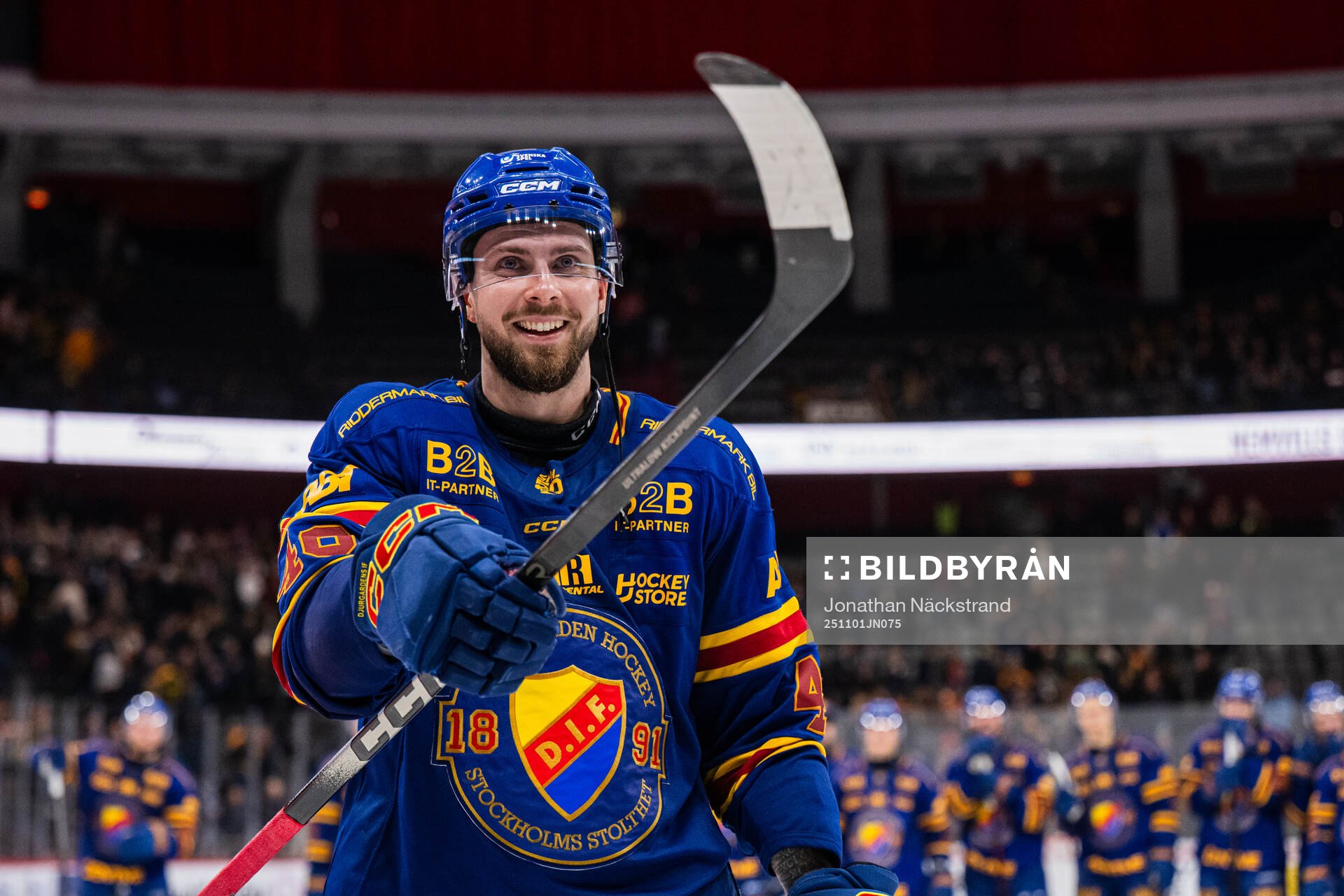 Djurgårdens Albin Grewe jublar