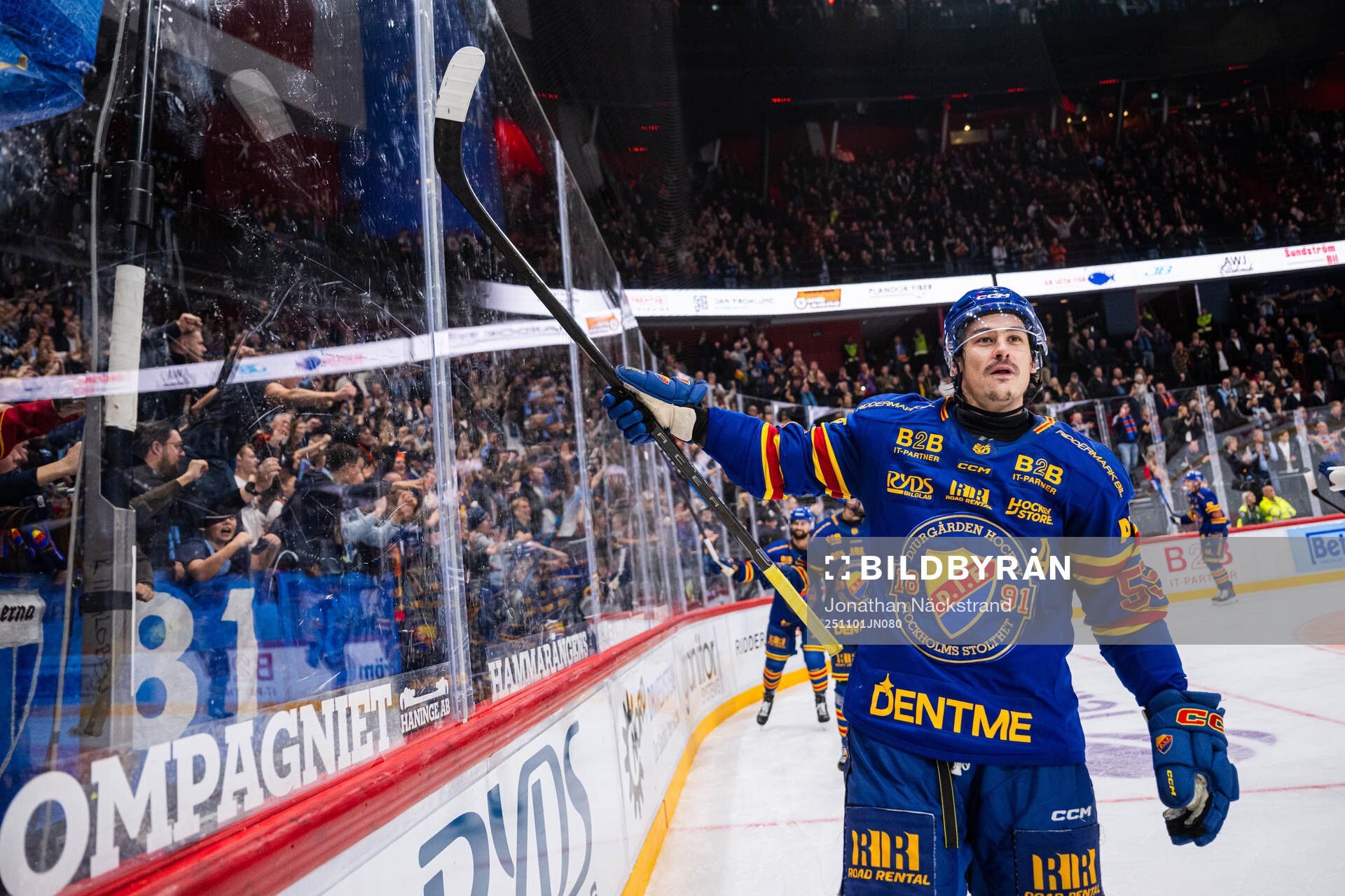 Djurgårdens Charles Hudon jublar