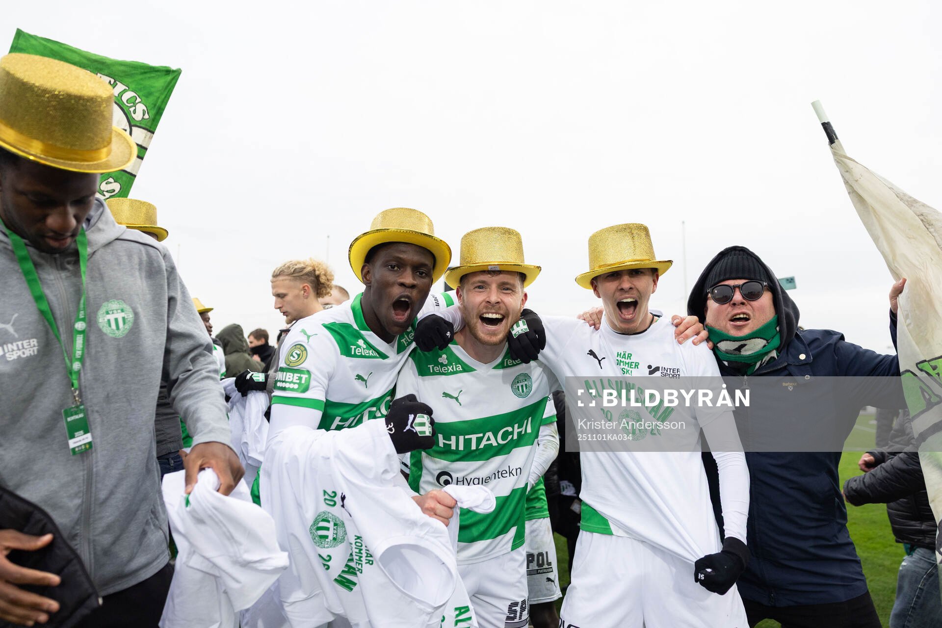 Västerås spelare jublar