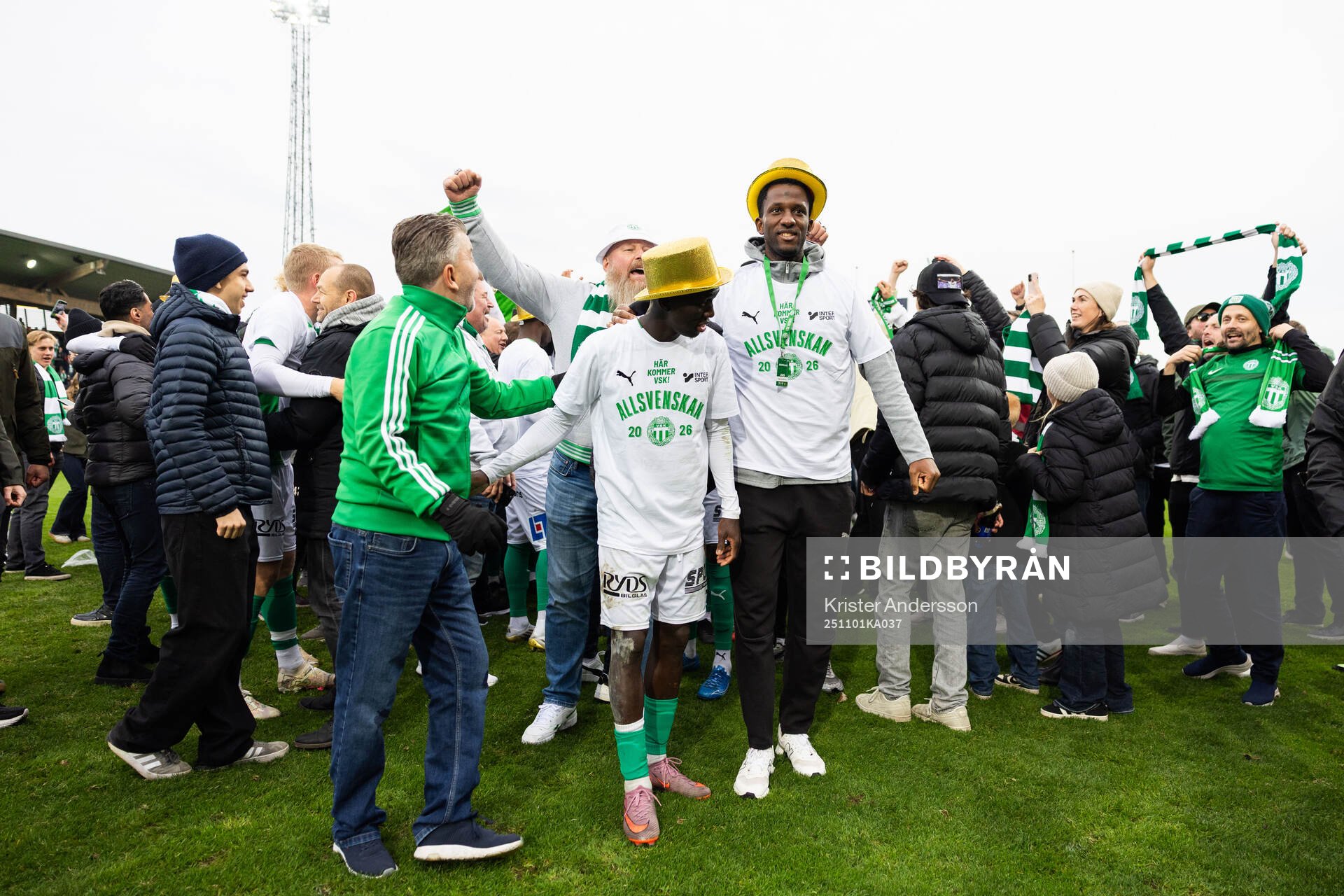Västerås spelare jublar