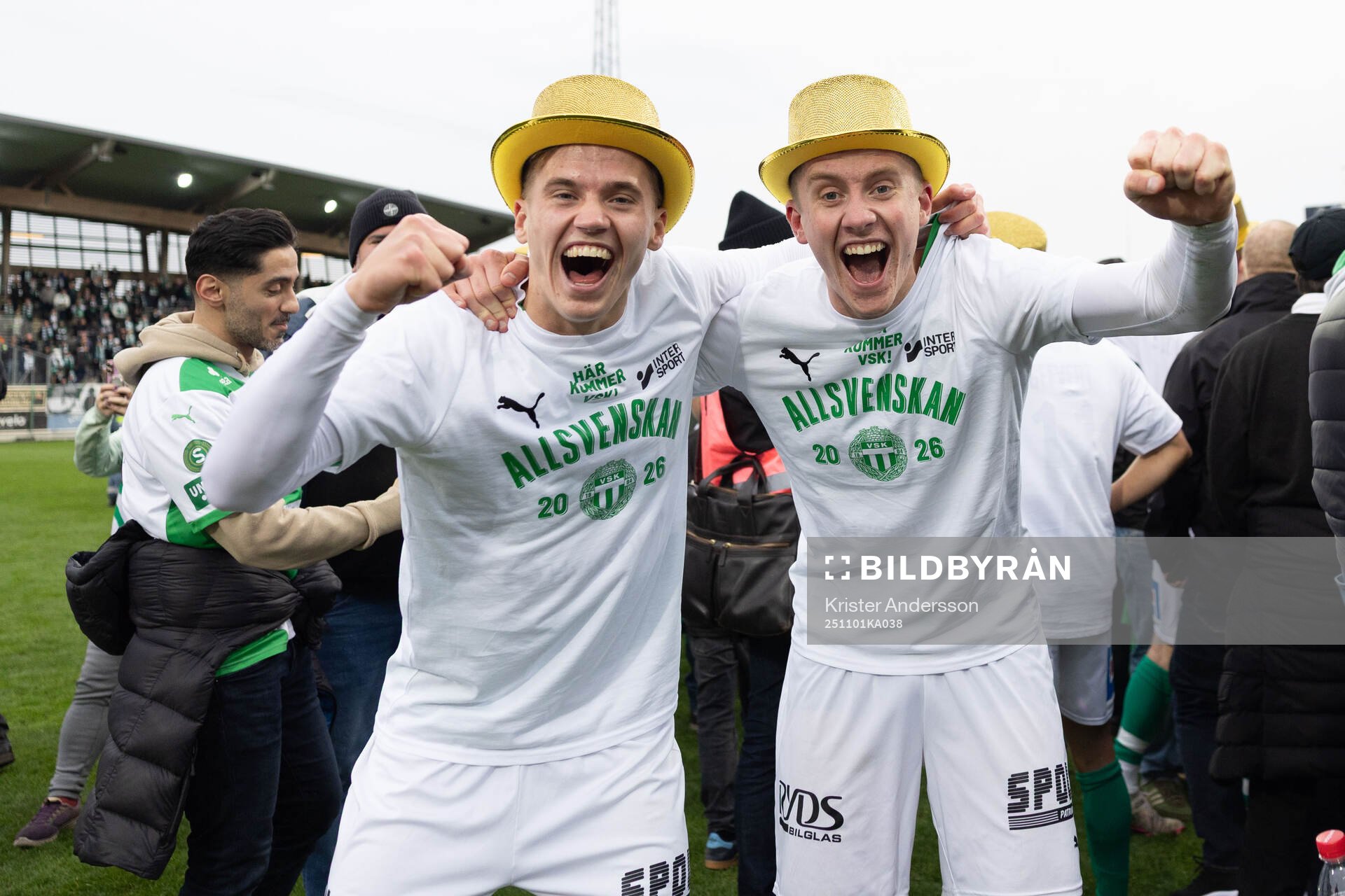 Västerås spelare jublar