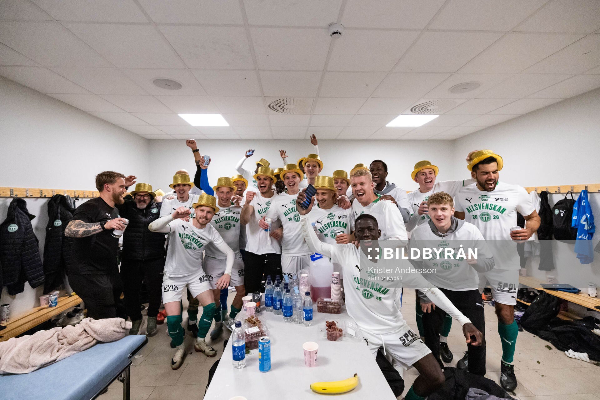 Västerås spelare jublar