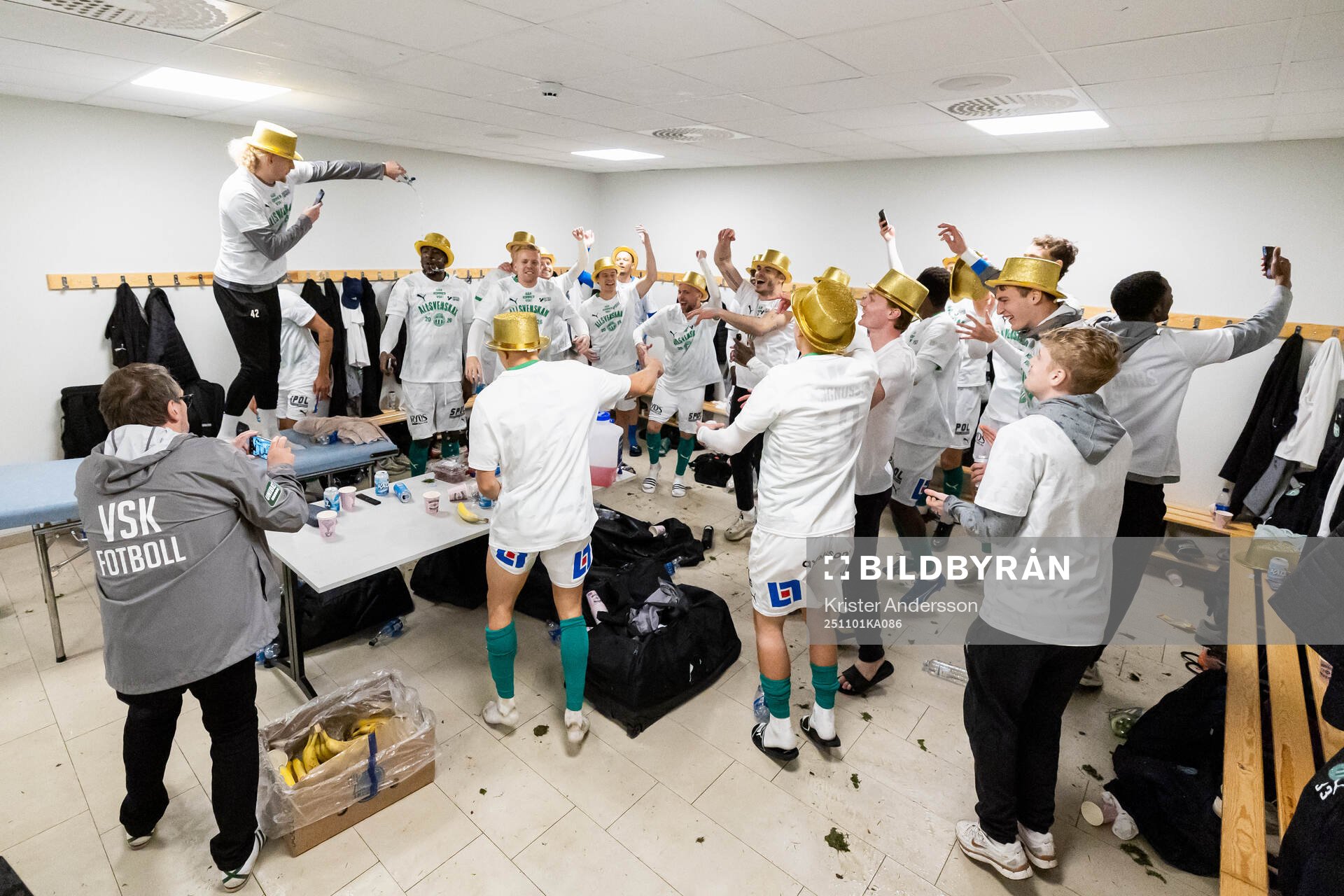 Västerås spelare jublar