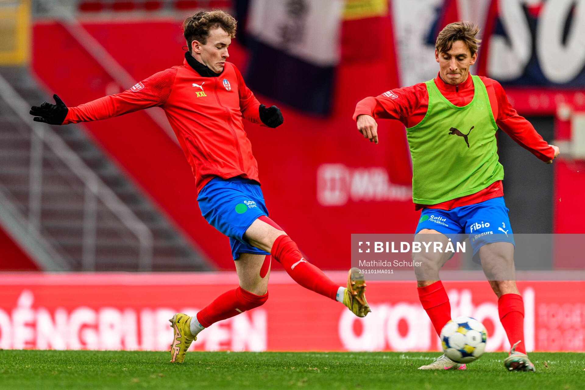 Helsingborgs Alexander Johansson och Wilhelm Nilsson