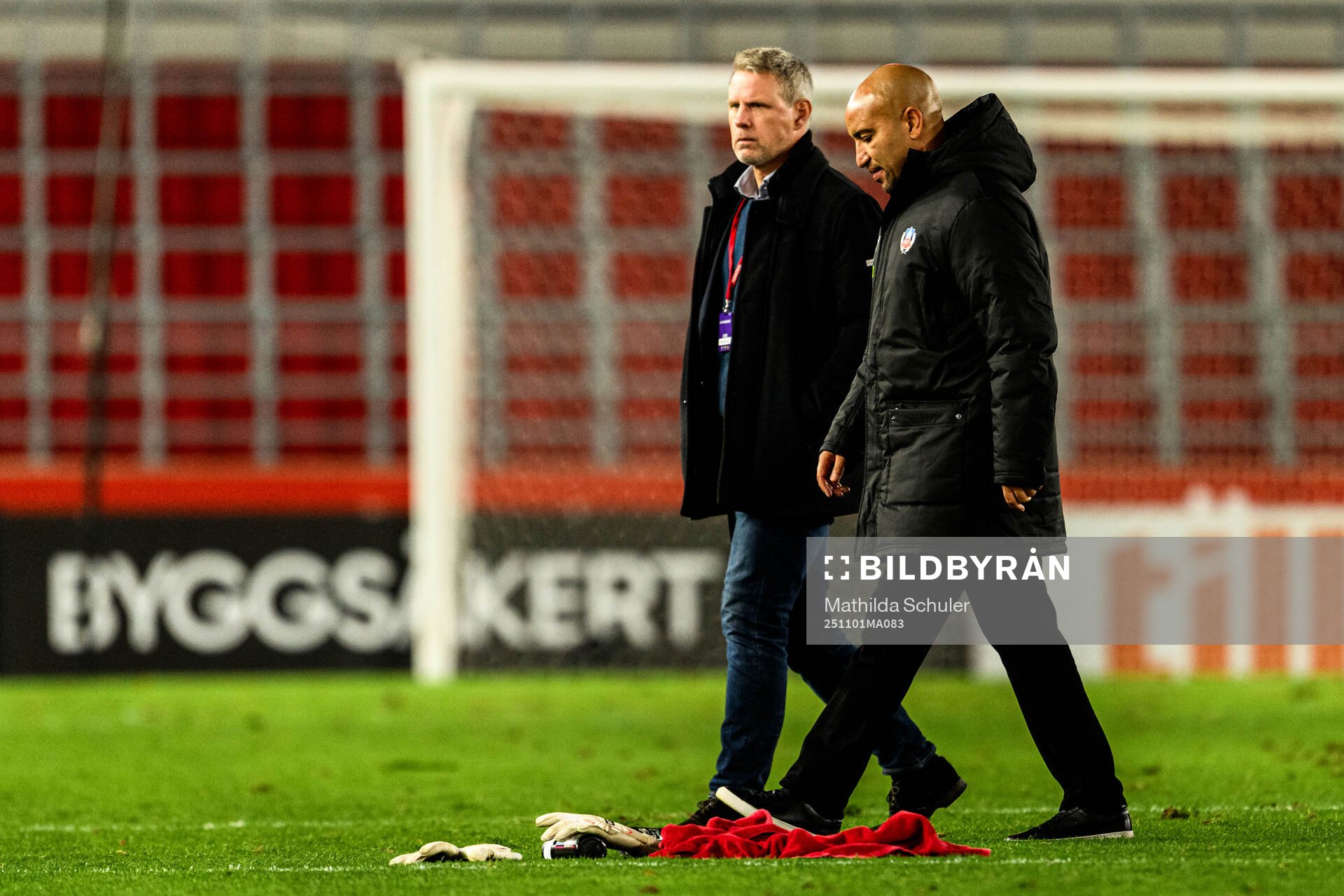 Helsingborgs ordförande Fredrik Karlsson och tränare