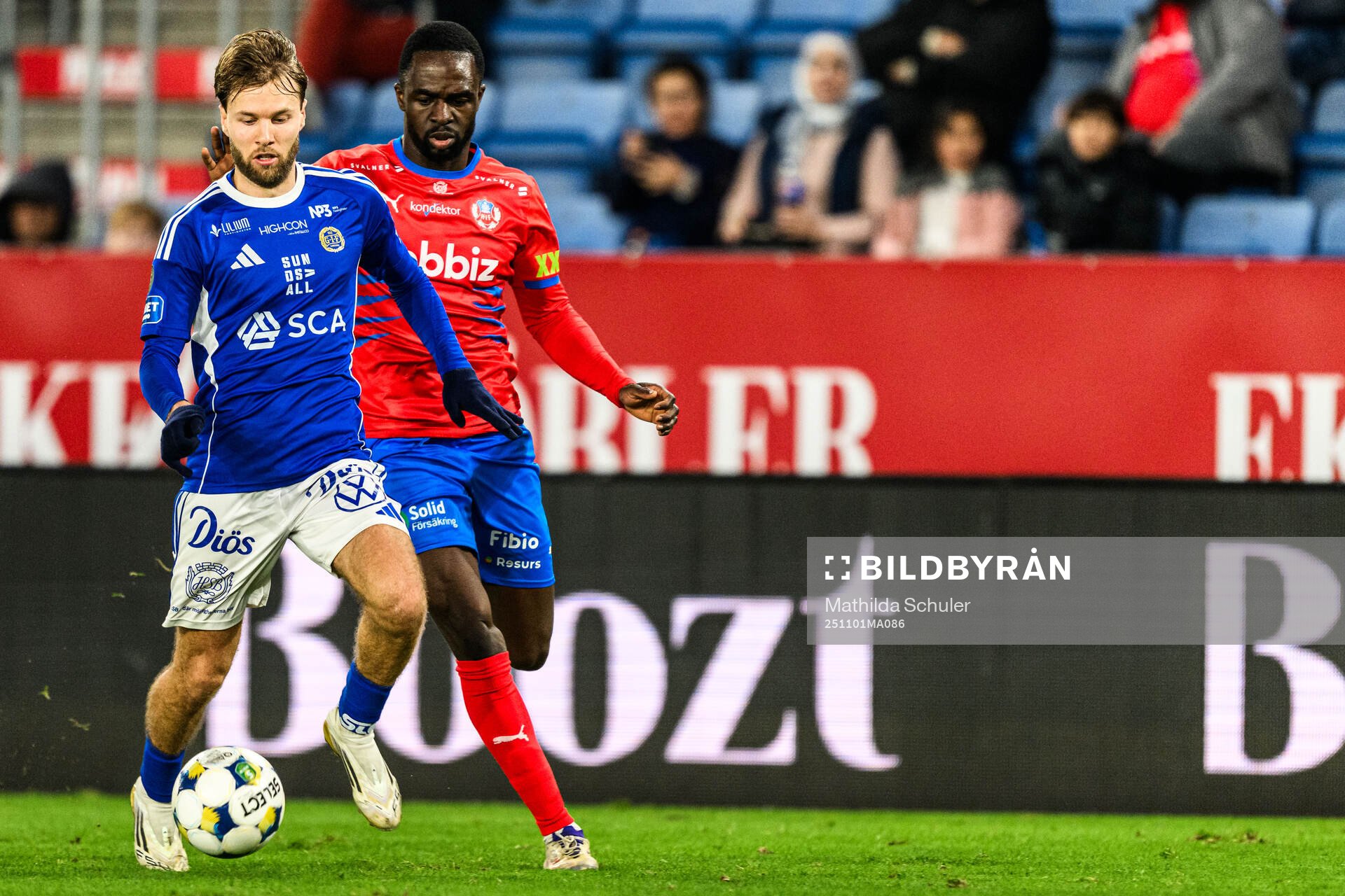 GIF Sundsvalls Samuel Tammivuori och Helsingborgs Adam