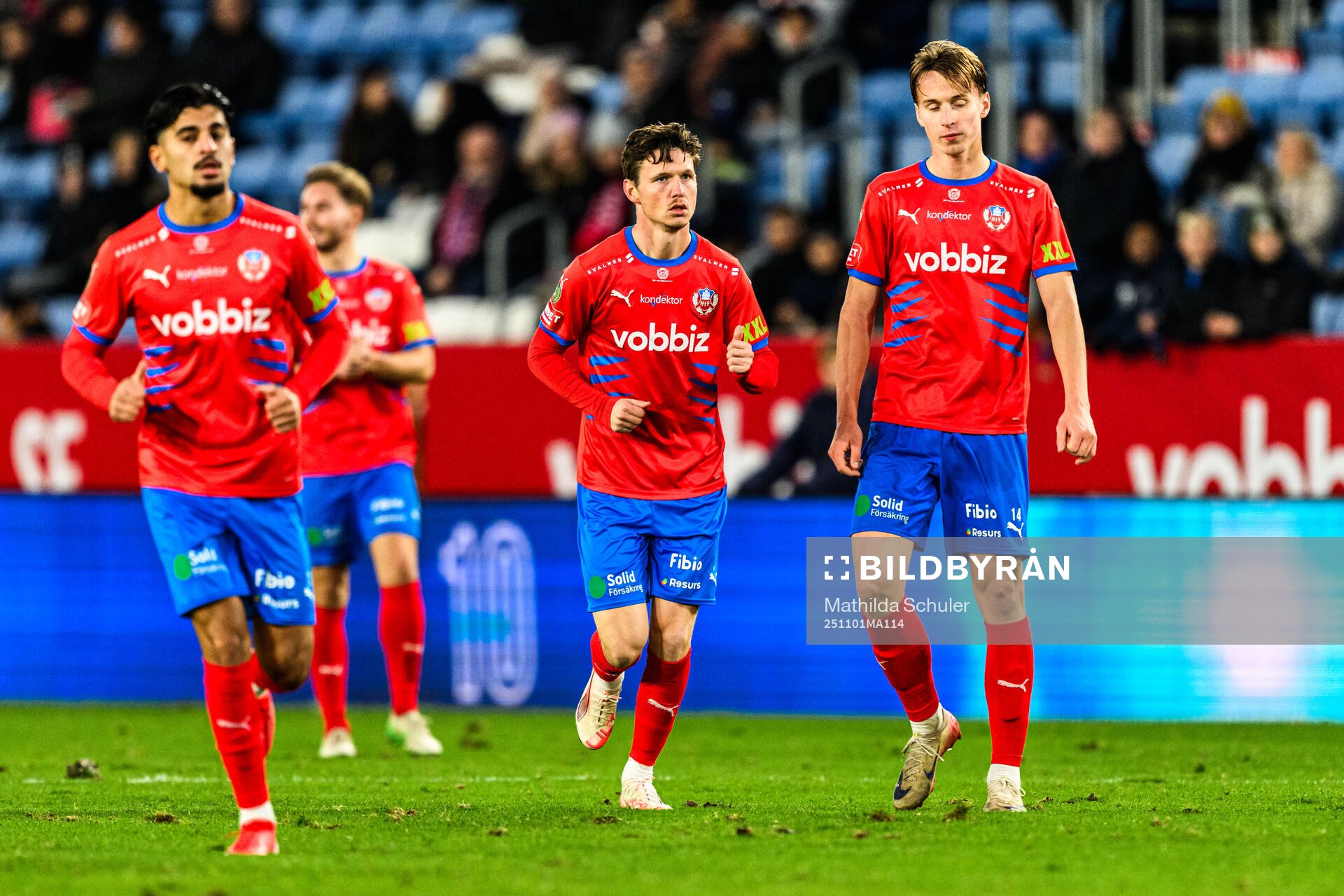 Helsingborgs Simon Bengtsson och Lukas Kjellnäs