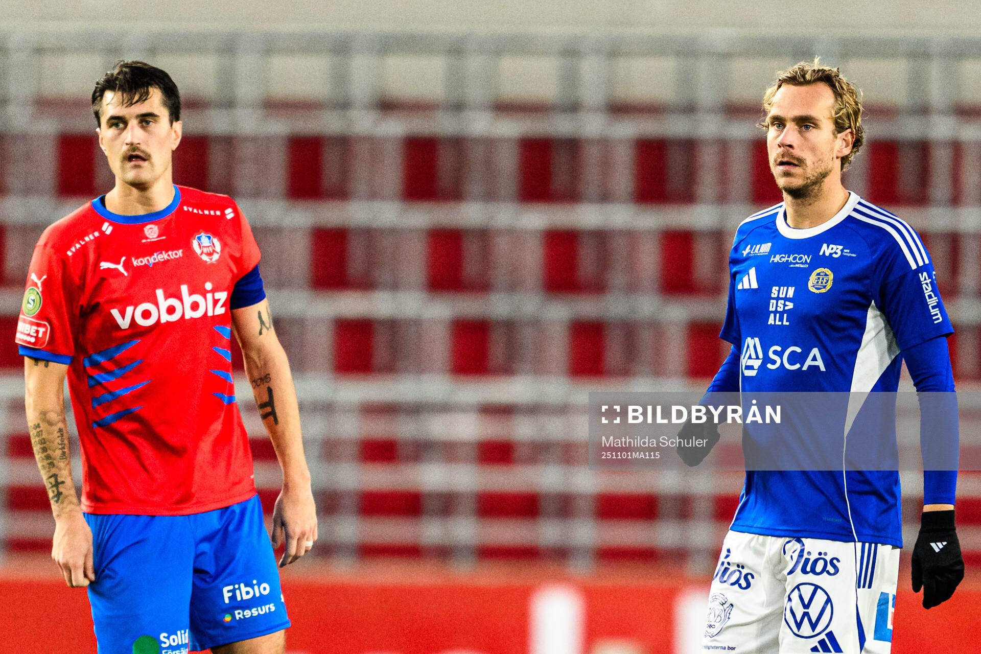 Helsingborgs Jon Birkfeldt och GIF Sundsvalls Pontus Engblom
