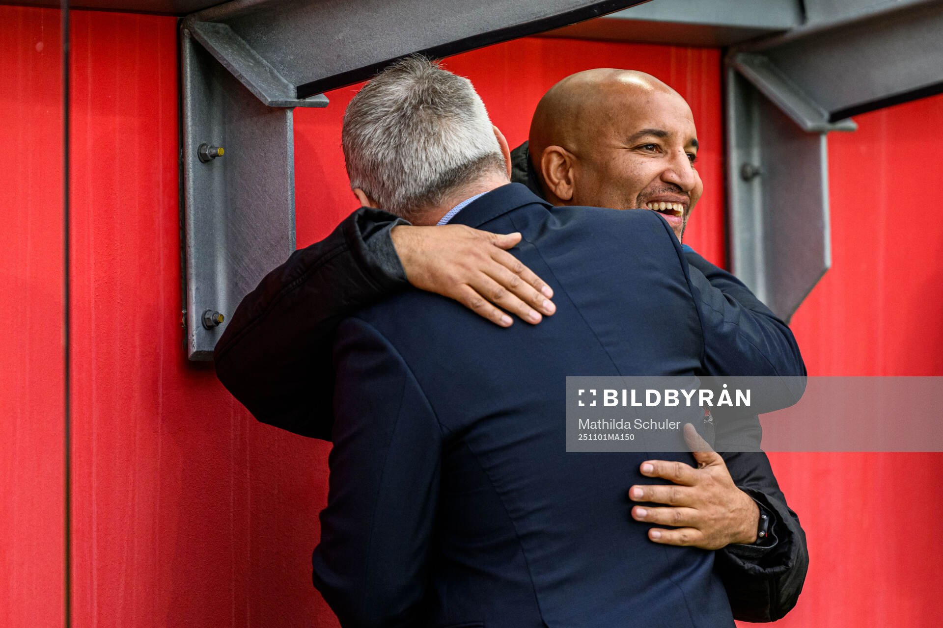 Helsingborgs ordförande Fredrik Karlsson och tränare