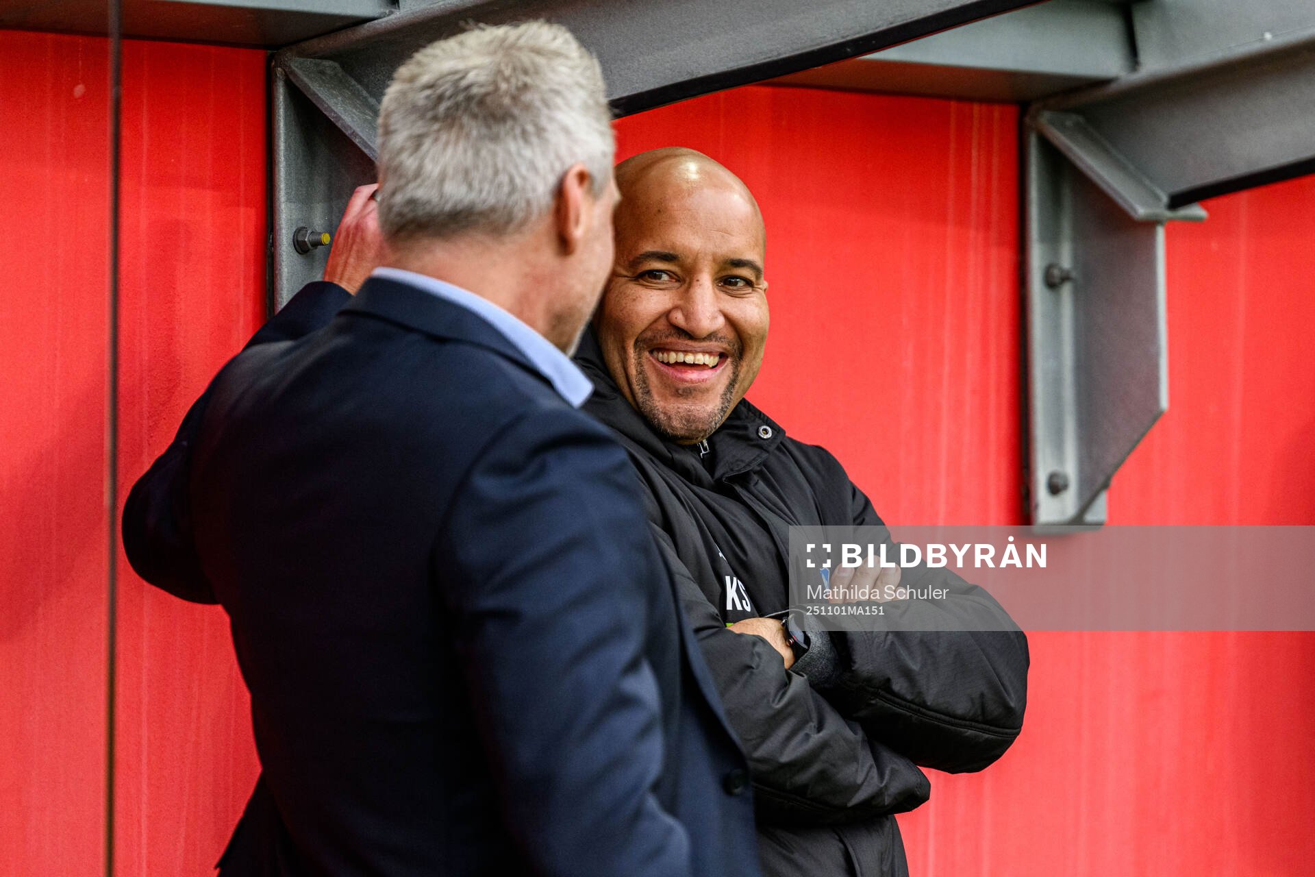 Helsingborgs ordförande Fredrik Karlsson och tränare