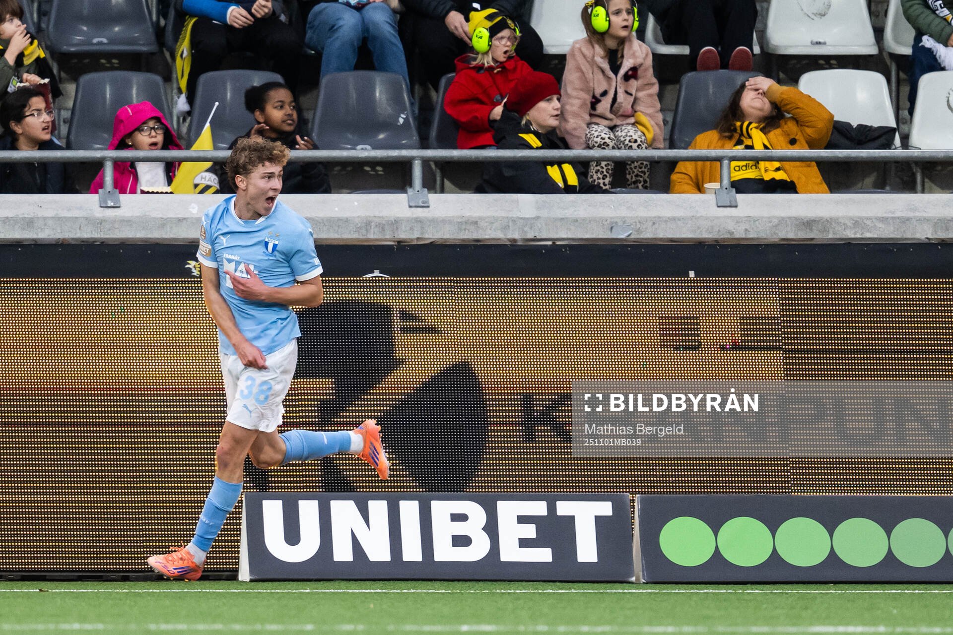 Malmö FFs Hugo Bolin jublar