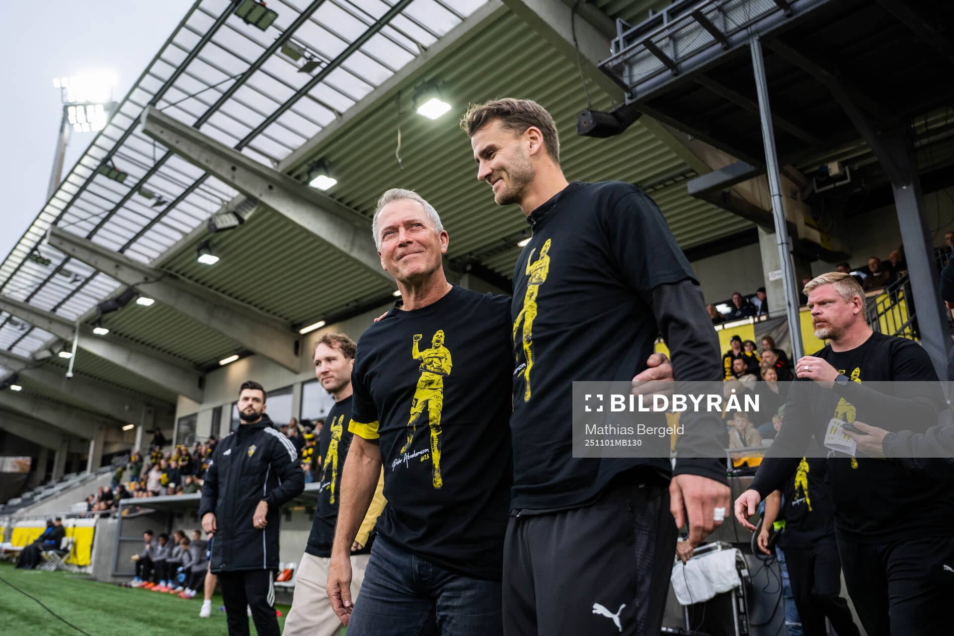 Sonny Karlsson och Häckens Johan Hammar i samband med att