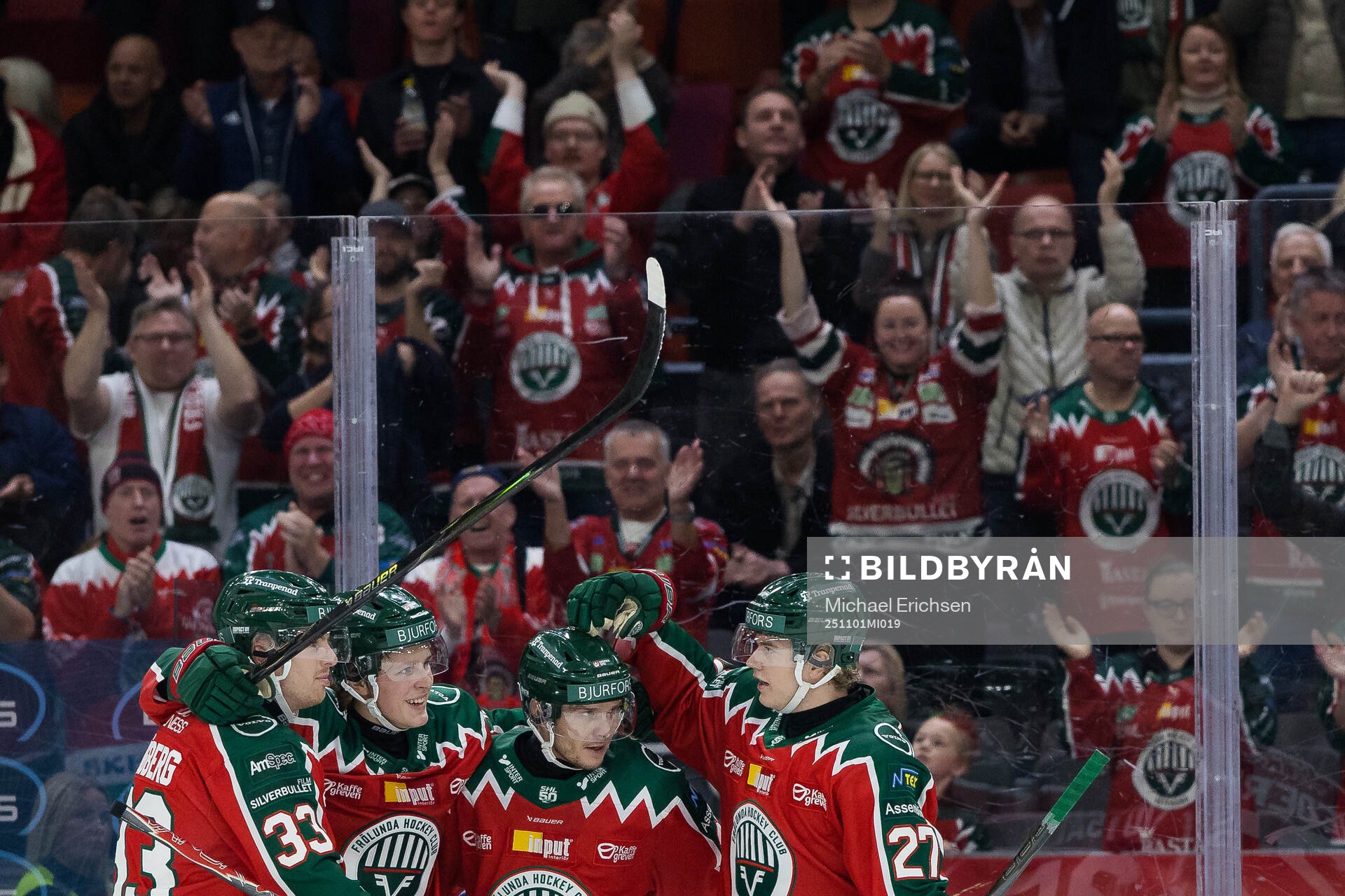 Frölundas Ivar Stenberg jublar