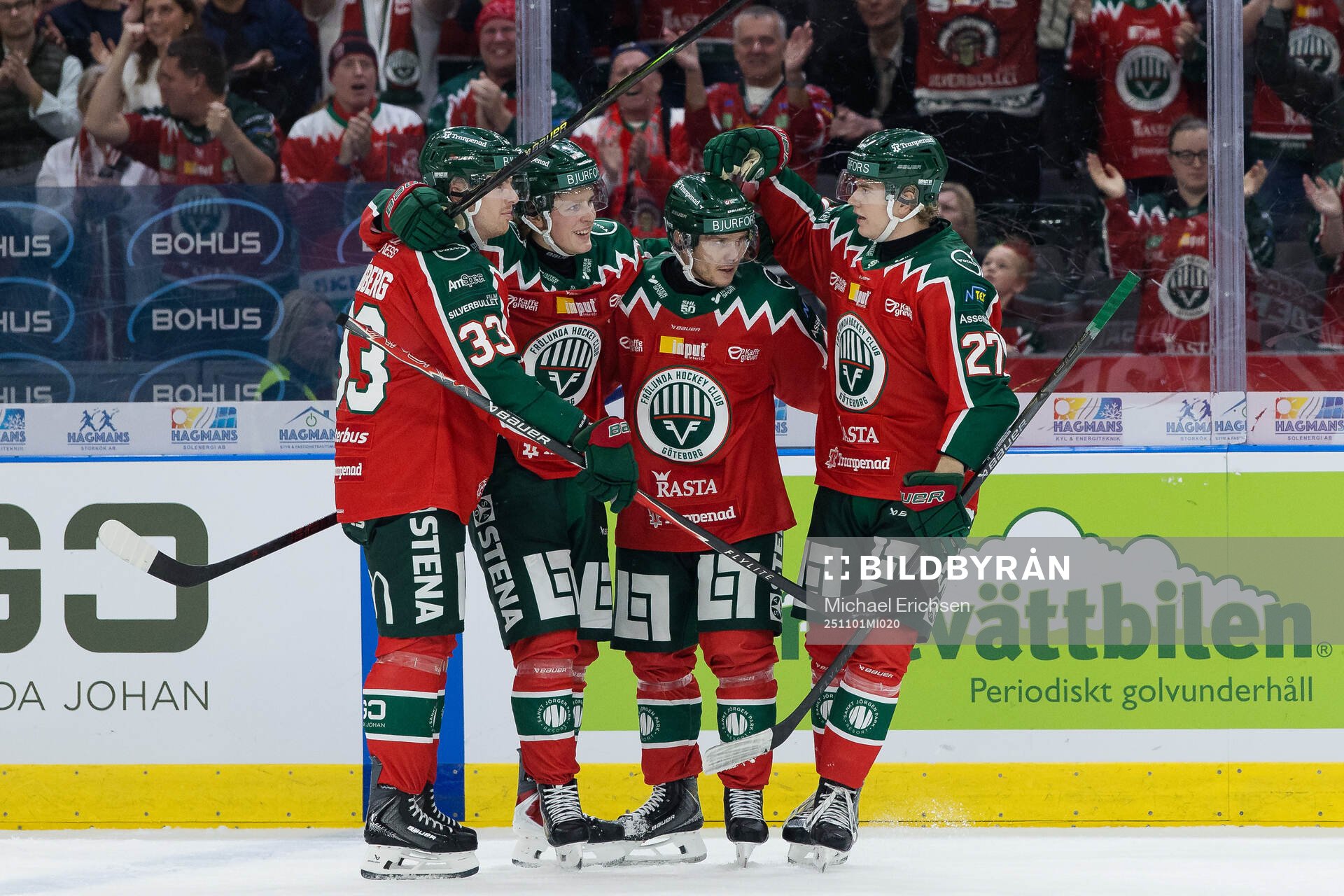 Frölundas Ivar Stenberg jublar