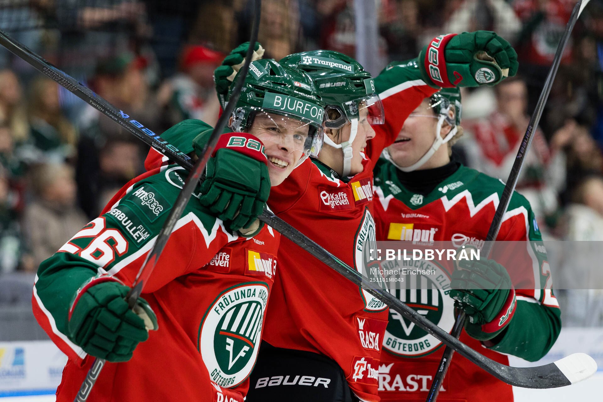 Frölundas Isac Heens jublar