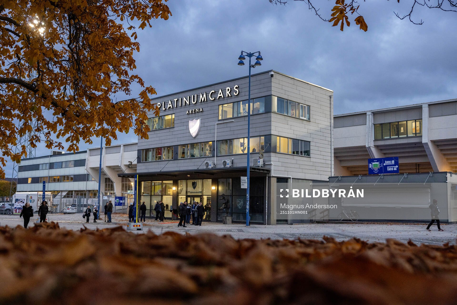 Exteriör vy av Platinumcars Arena