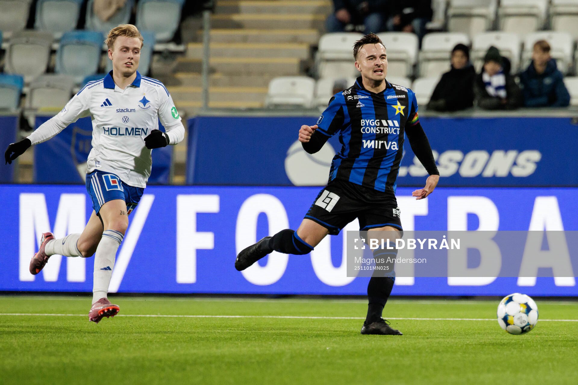 IFK Norrköpings Isak Andri Sigurgeirsson och Sirius Henrik