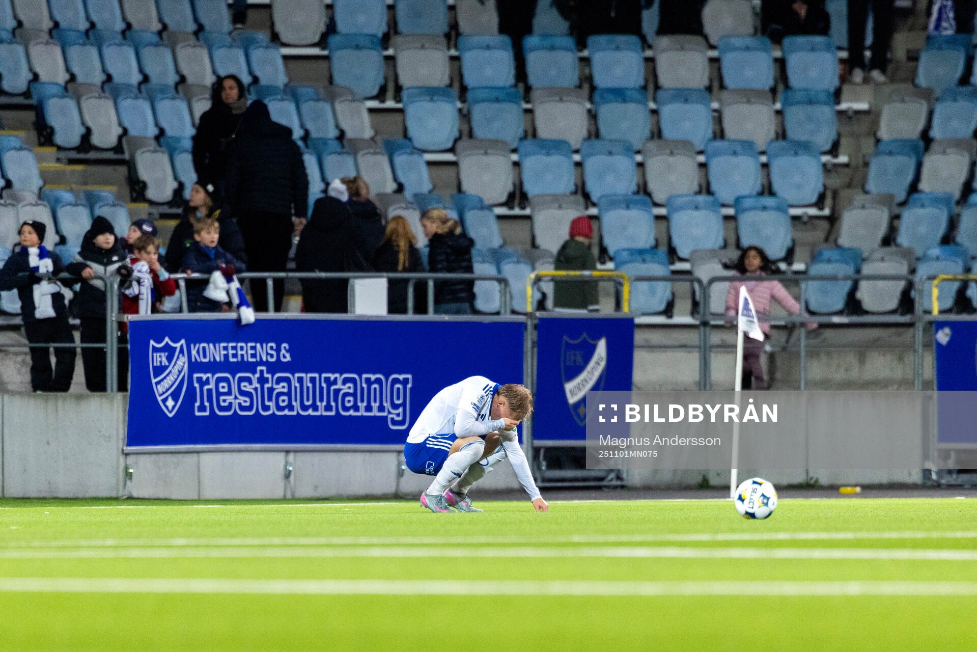 IFK Norrköpings Marcus Baggesen deppar
