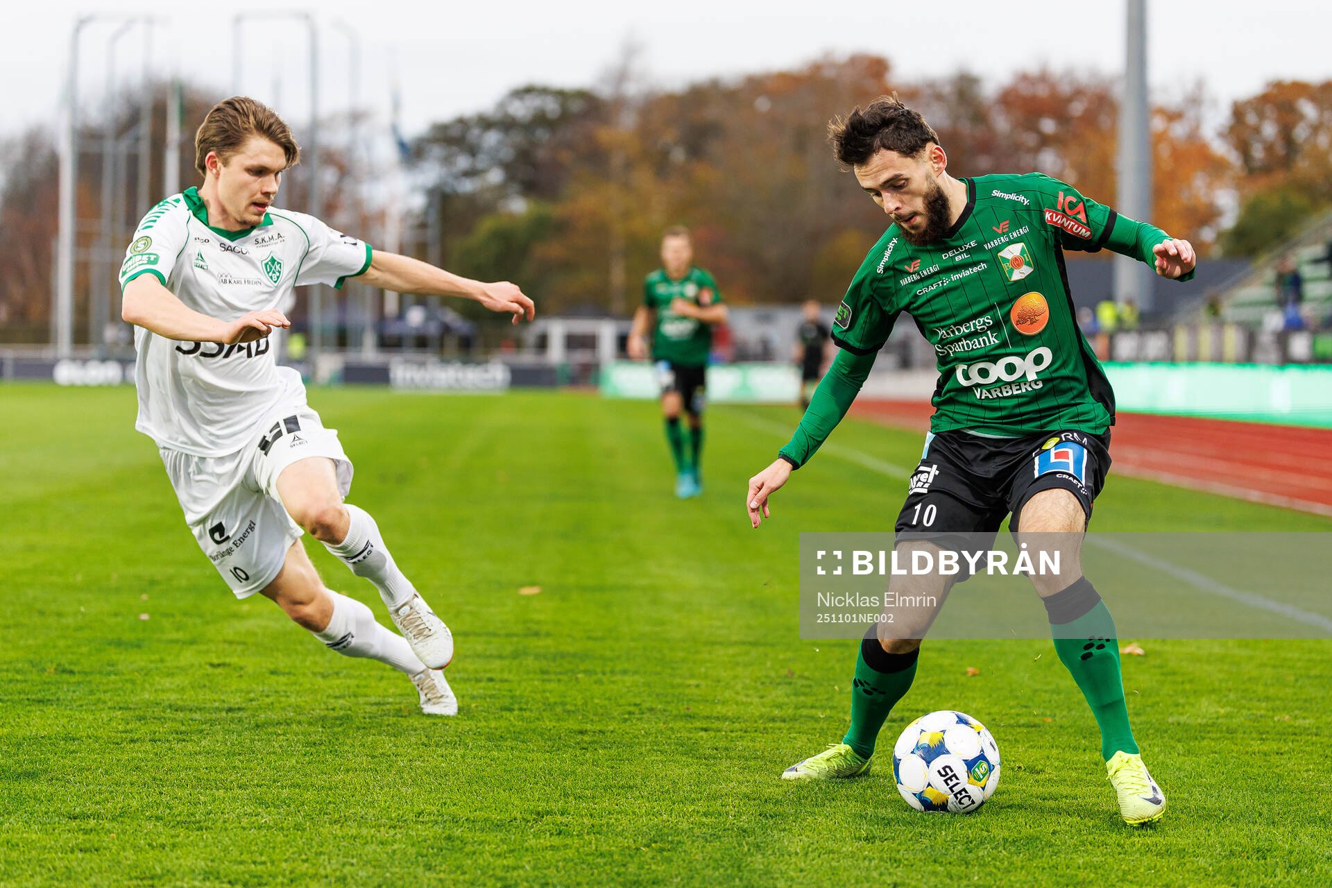 Brages Gustav Berggren och Varbergs Laorent Shabani