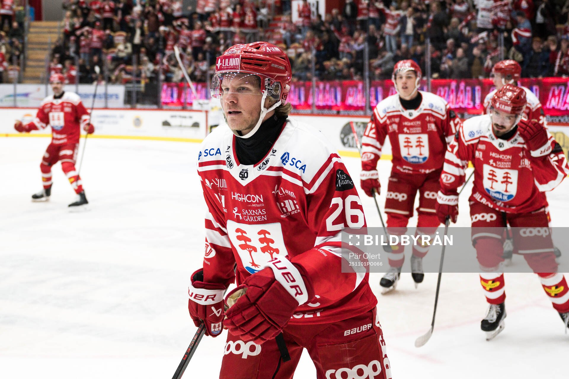 Timrås Anton Heikkinen jublar