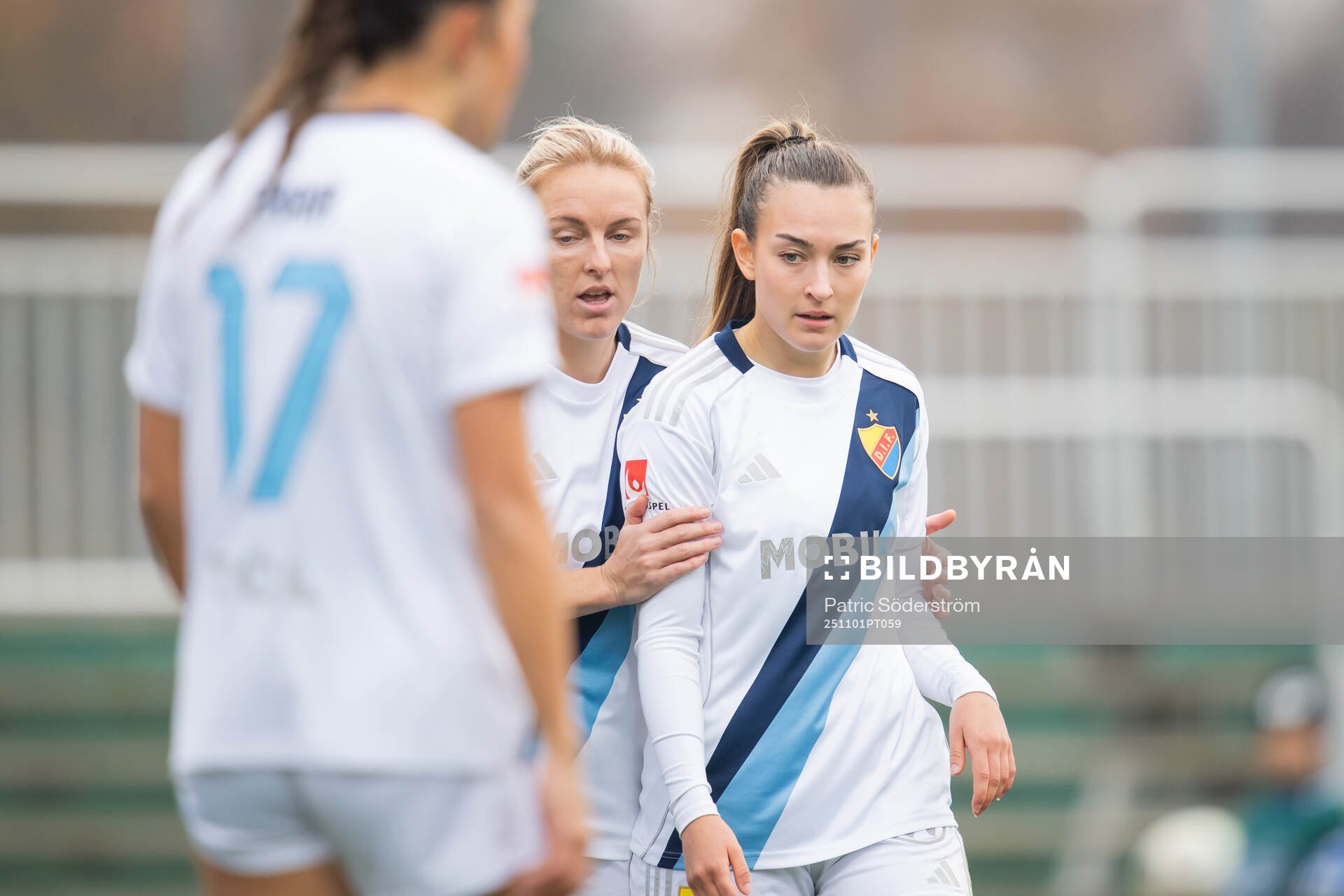 Djurgårdens Mimmi Wahlström och Lucia Duras