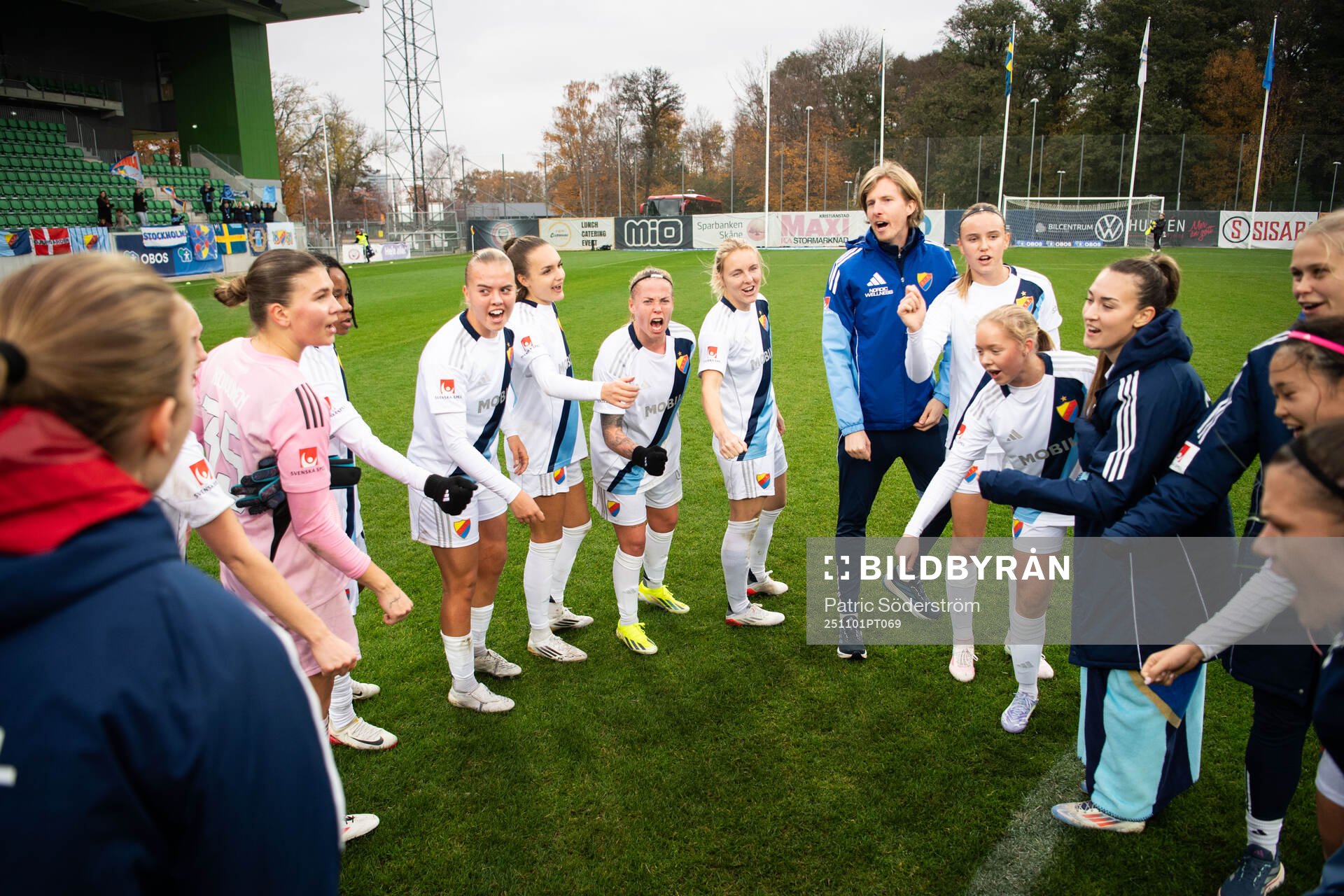 Djurgårdens spelare jublar