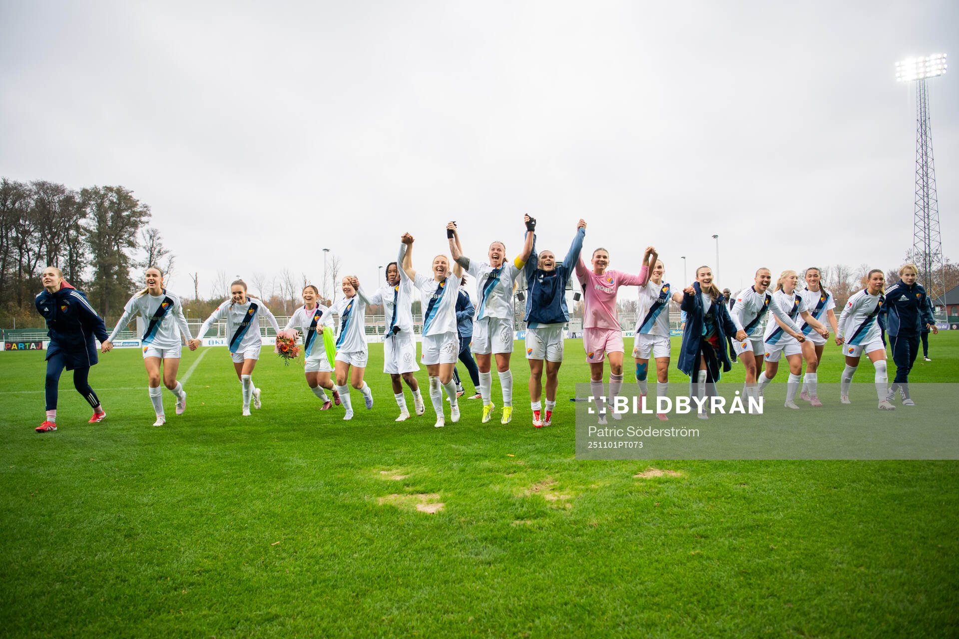 Djurgårdens spelare jublar
