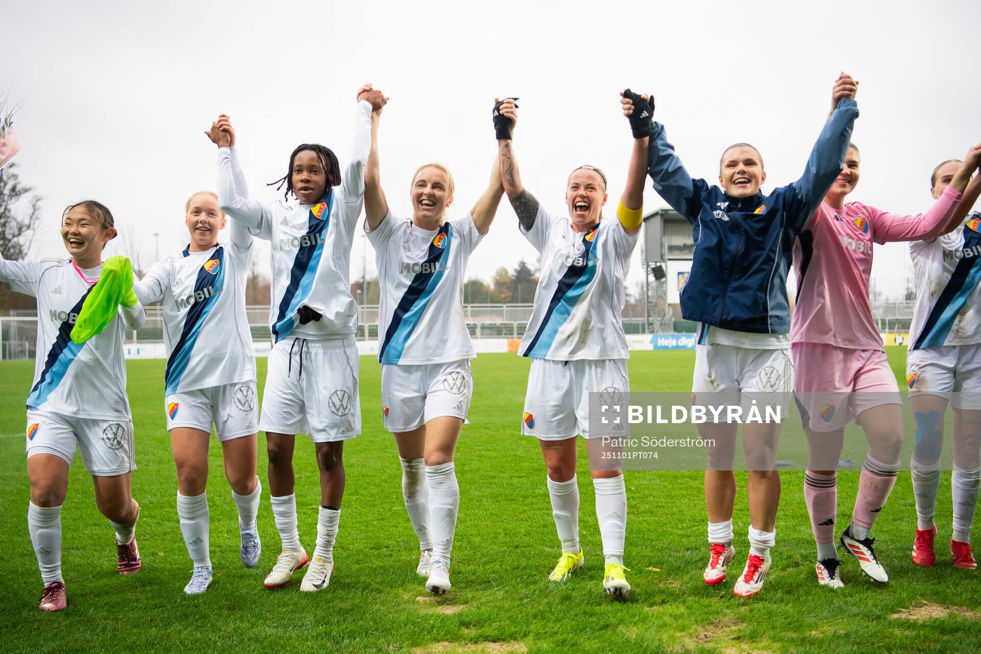Djurgårdens spelare jublar