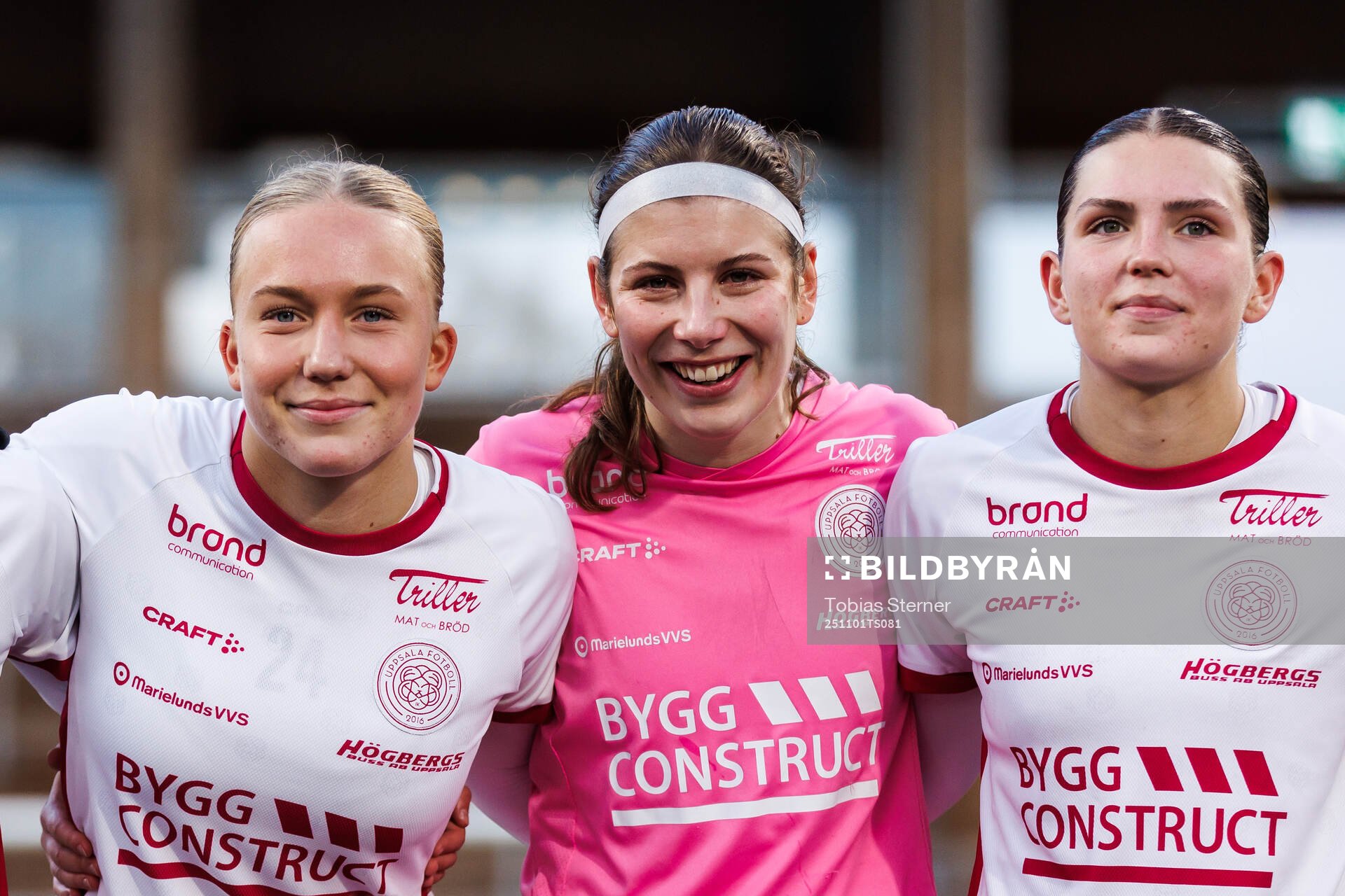 IK Uppsalas Thindra Mattsso, målvakt Matilda Nurmi och