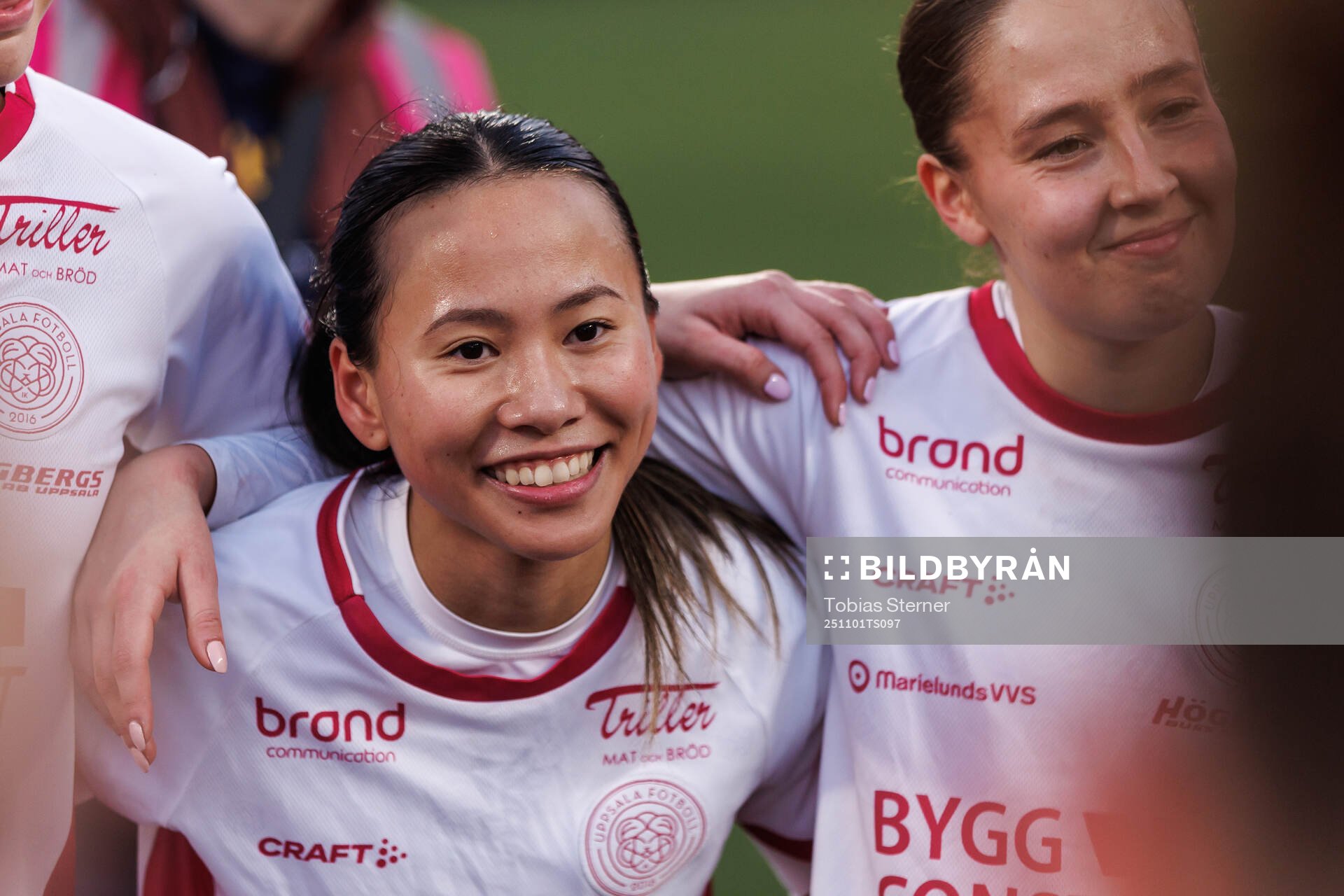 IK Uppsalas Amanda Sundström jublar