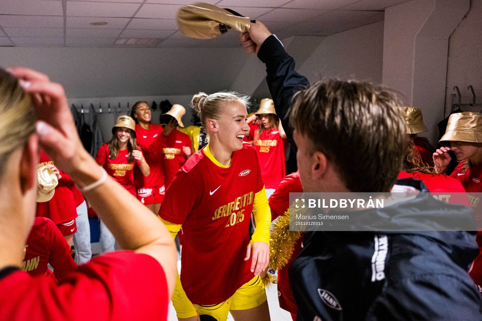 Selma Panengstuen of Brann celebrates