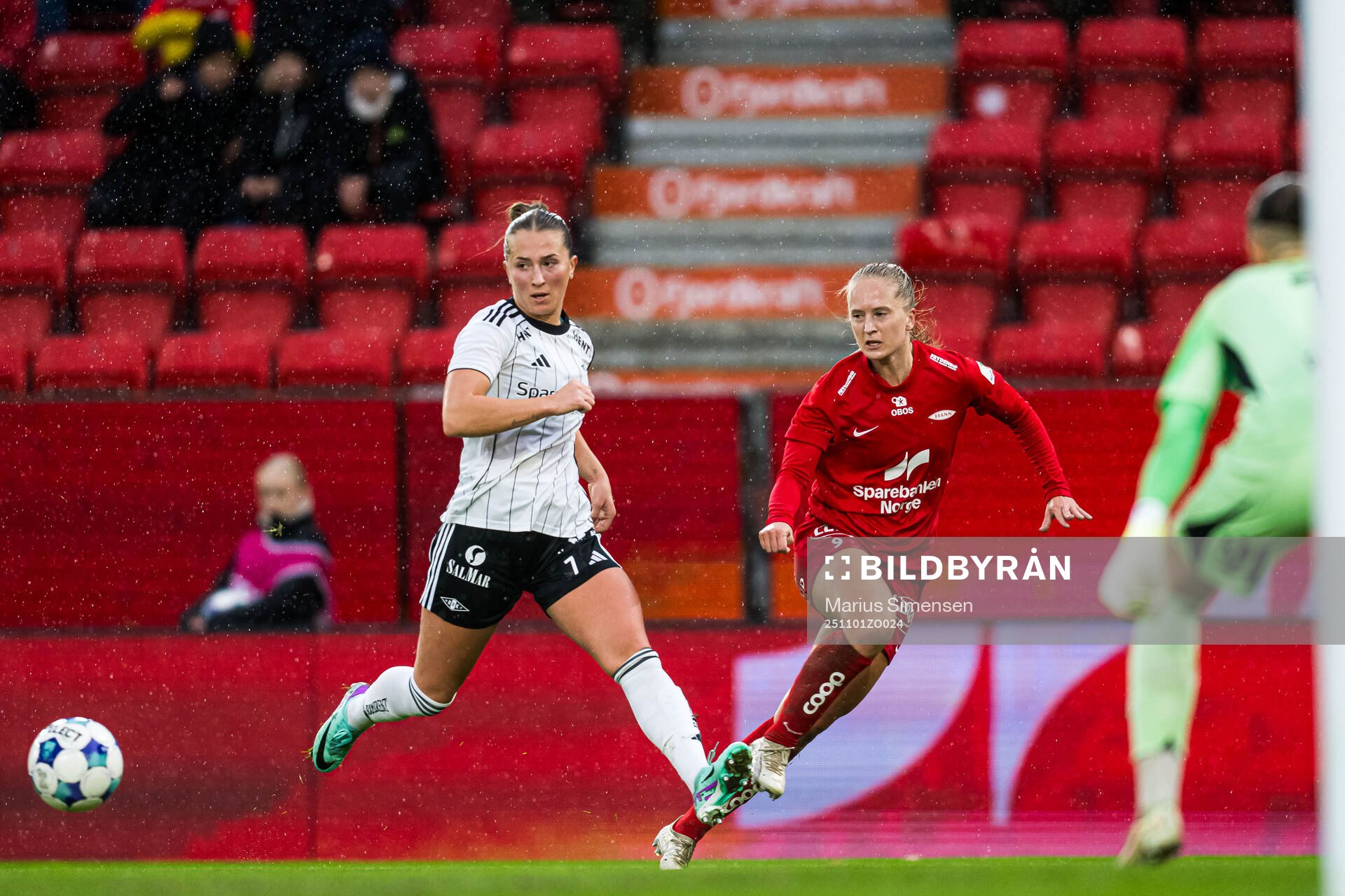 Matilde Alsaker Rogde of Rosenborg and Amalie Eikeland of