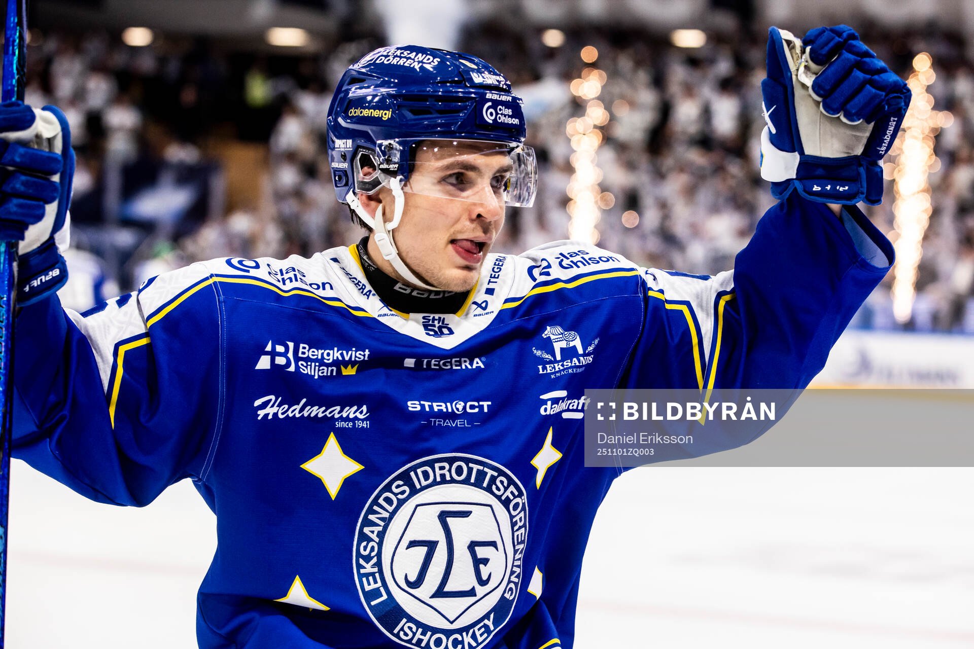 Leksands Alexander Lundqvist jublar