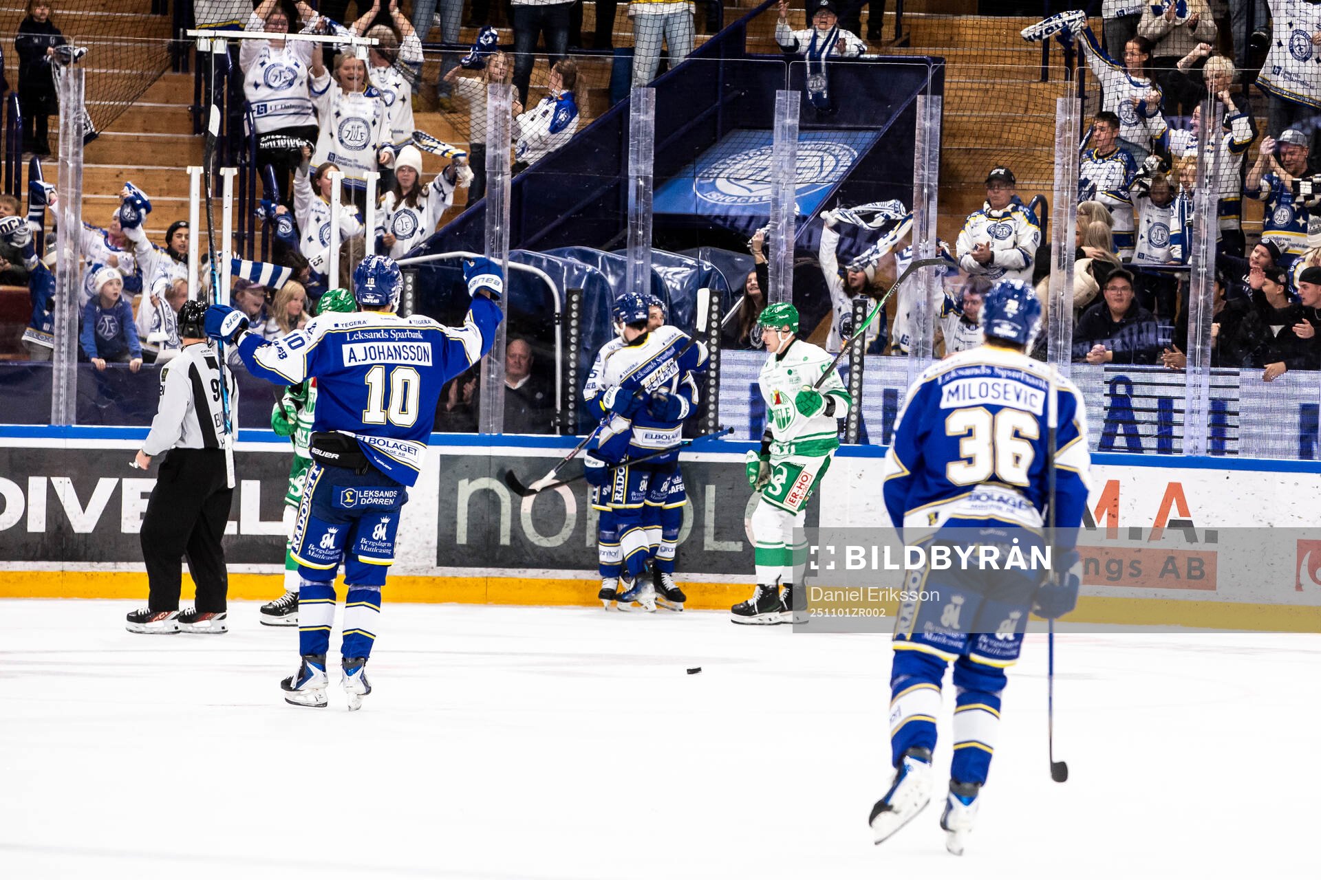Leksands Peter Cehlarik jubel