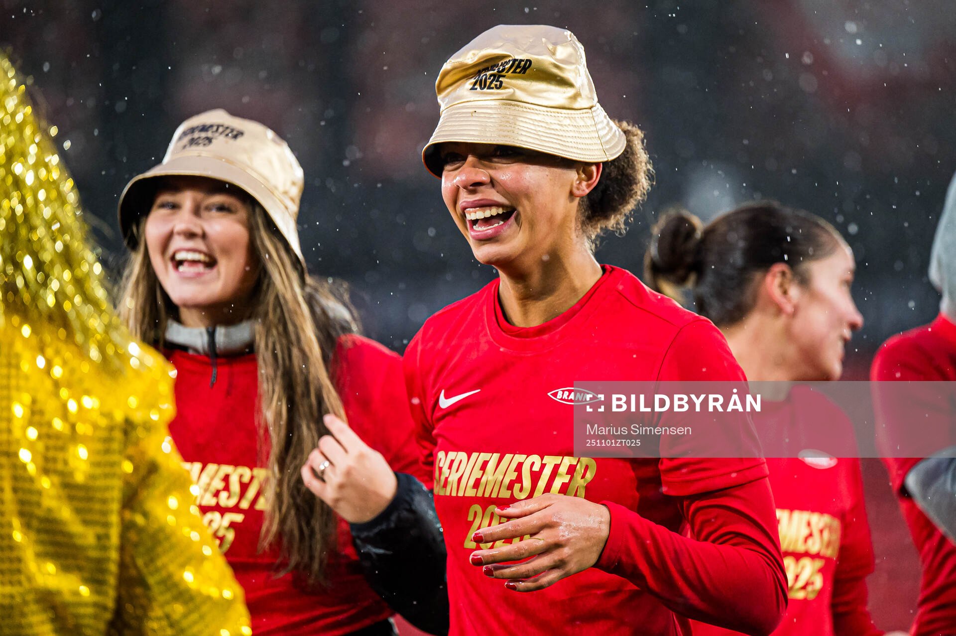 Josefine Birkelund of Brann celebrates
