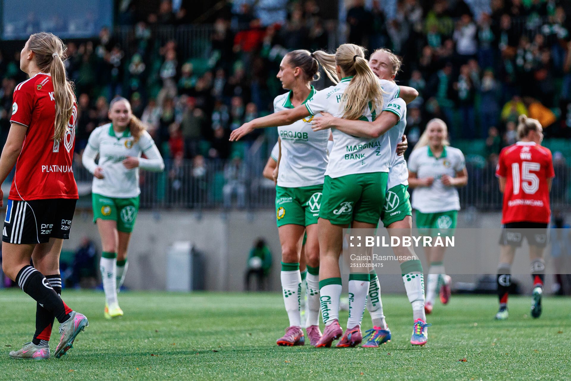 Hammarbys Julie Blakstad jublar
