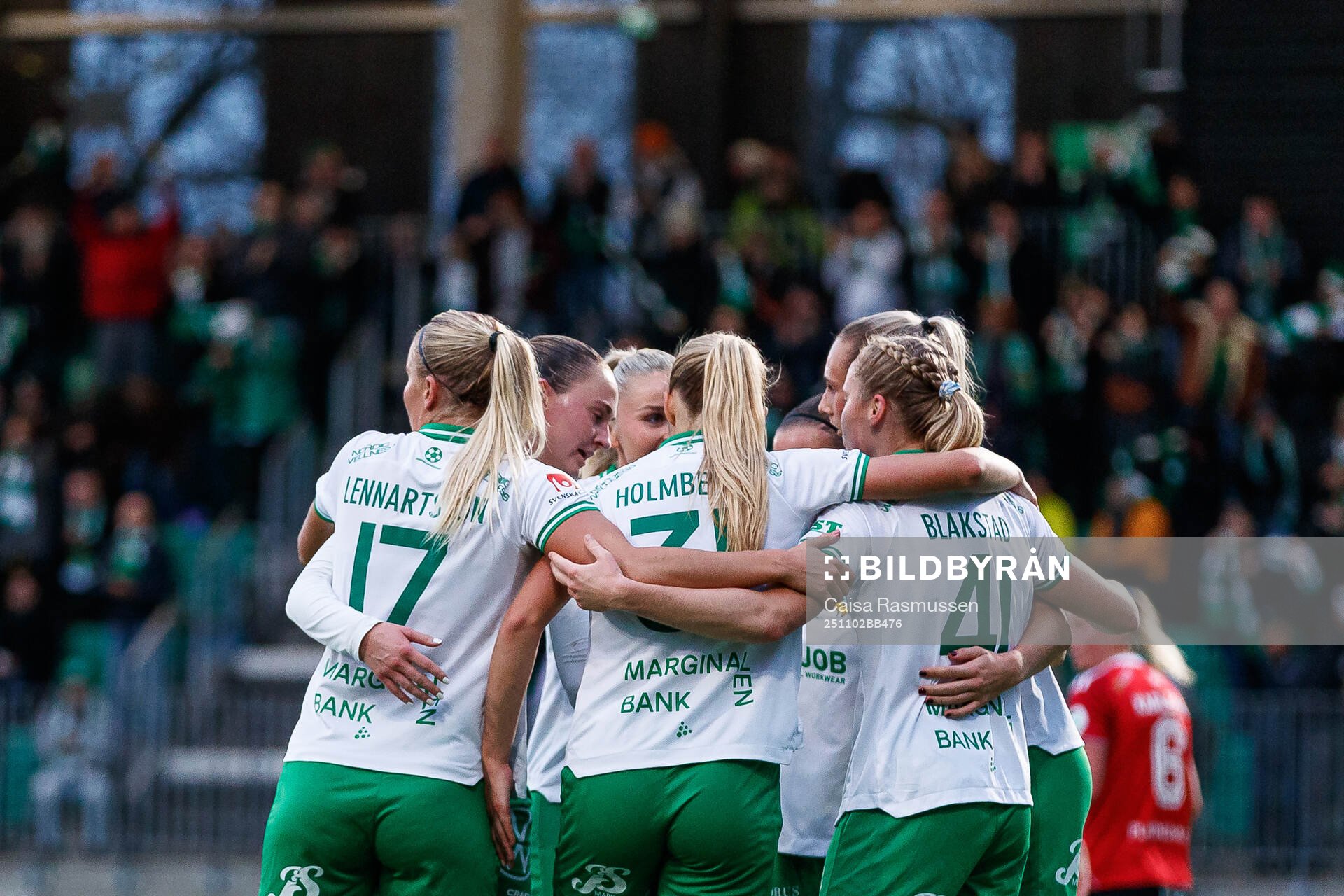 Hammarbys Julie Blakstad jublar