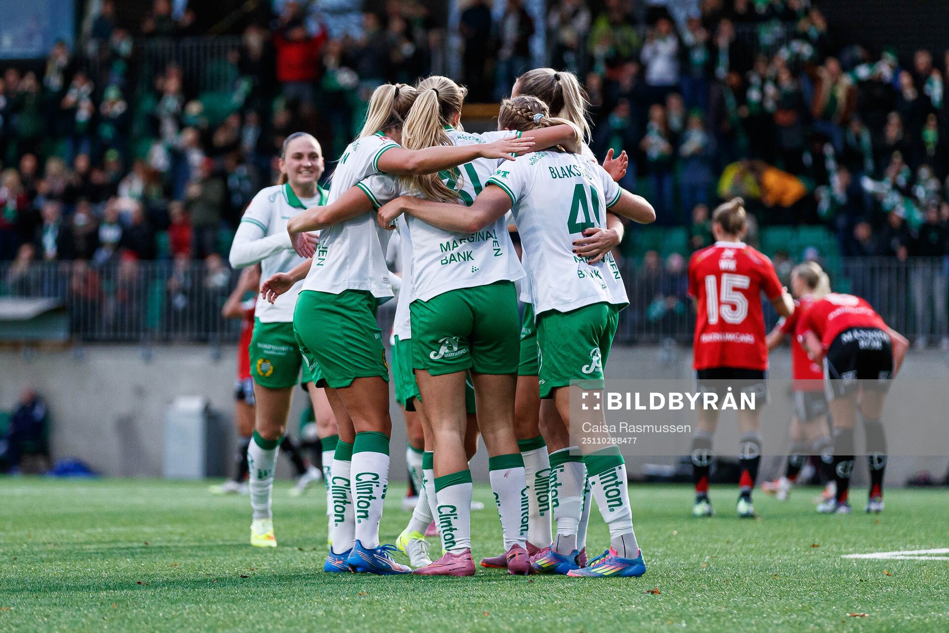 Hammarbys Julie Blakstad jublar