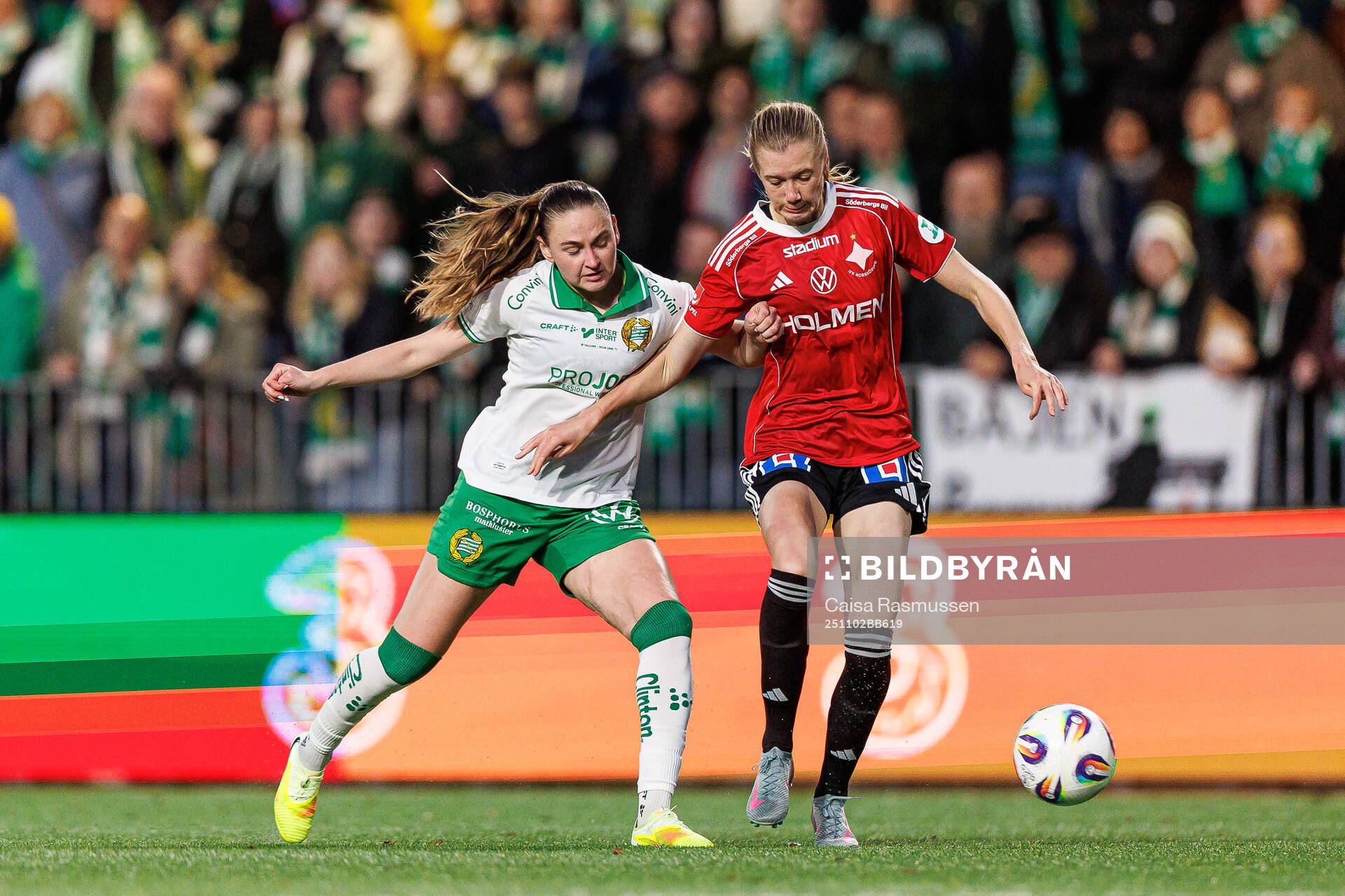 Hammarbys Vilde Hasund och IFK Norrköpings Ebba Handfast