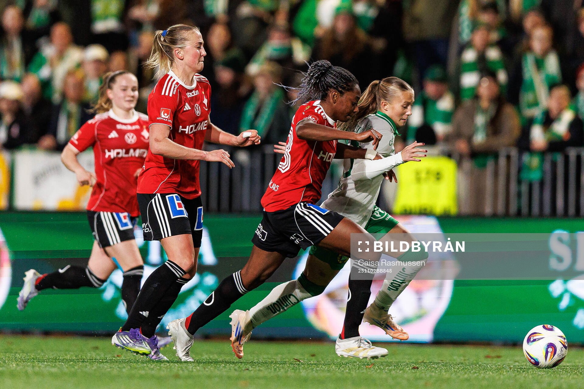 IFK Norrköpings Maya Aliyah Antoine och Hammarbys Fanny