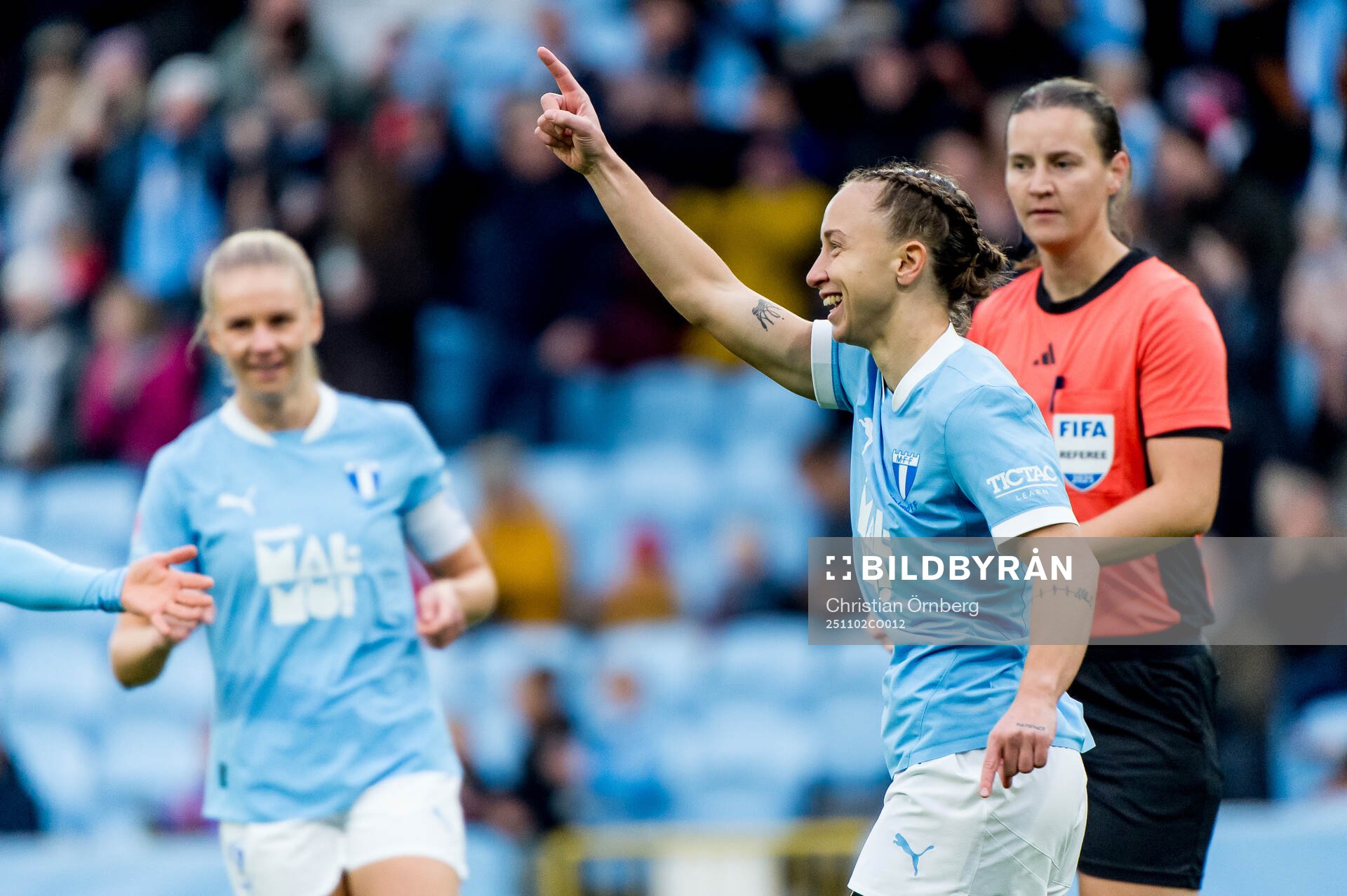 Malmö FFs Miljana Ivanovic jublar