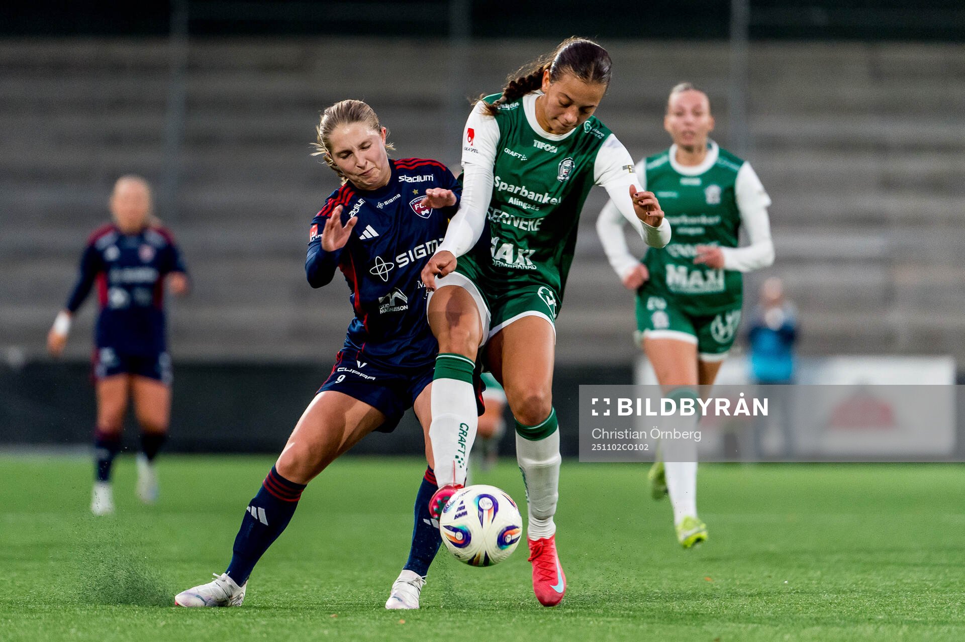 Rosengårds Hanna Andersson och Alingsås Malva Larsson