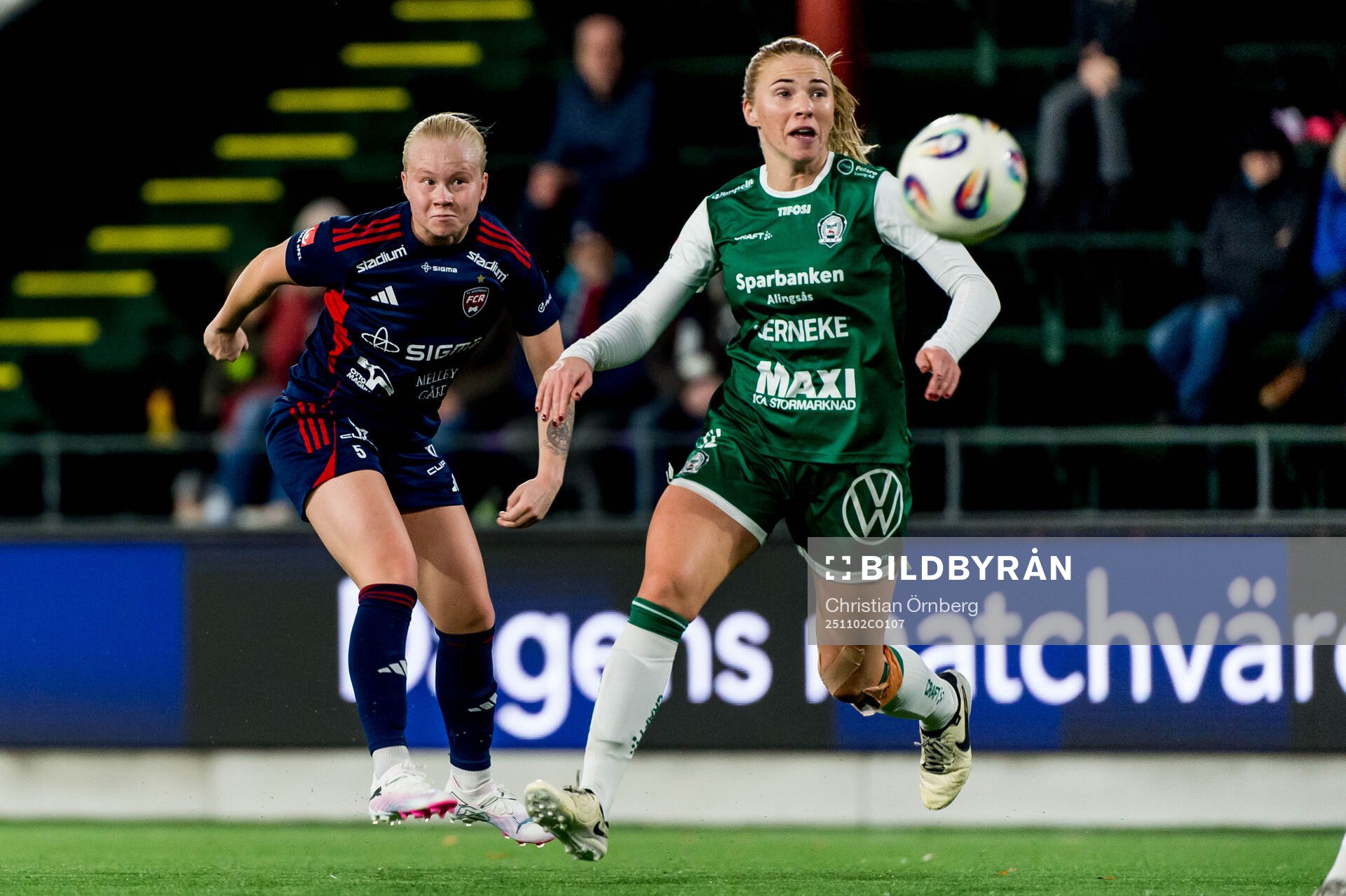 Rosengårds Anni Hartikainen och Alingsås Moa Jarl