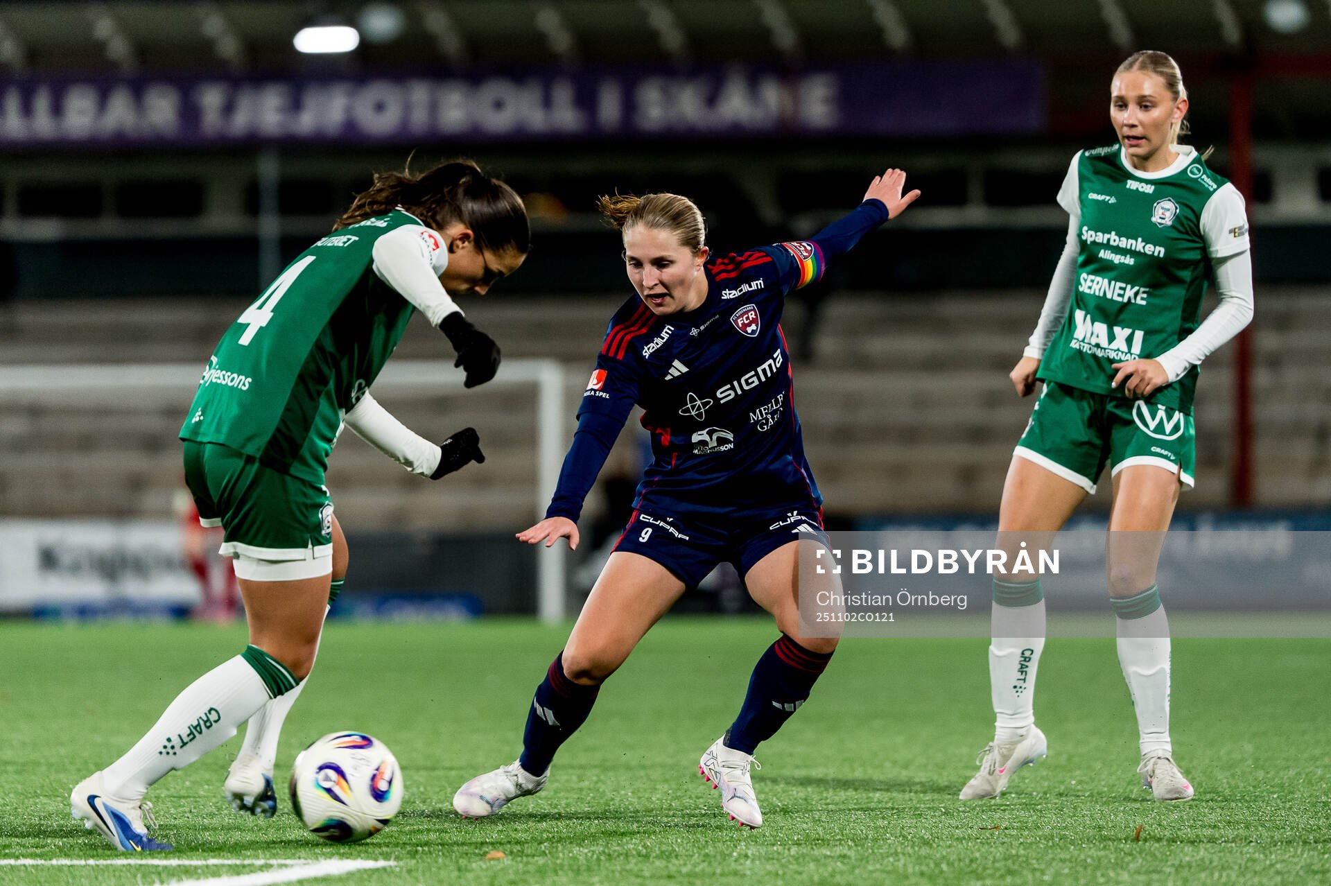 Rosengårds Emma Jansson, Alingsås Alexandra Roholt och