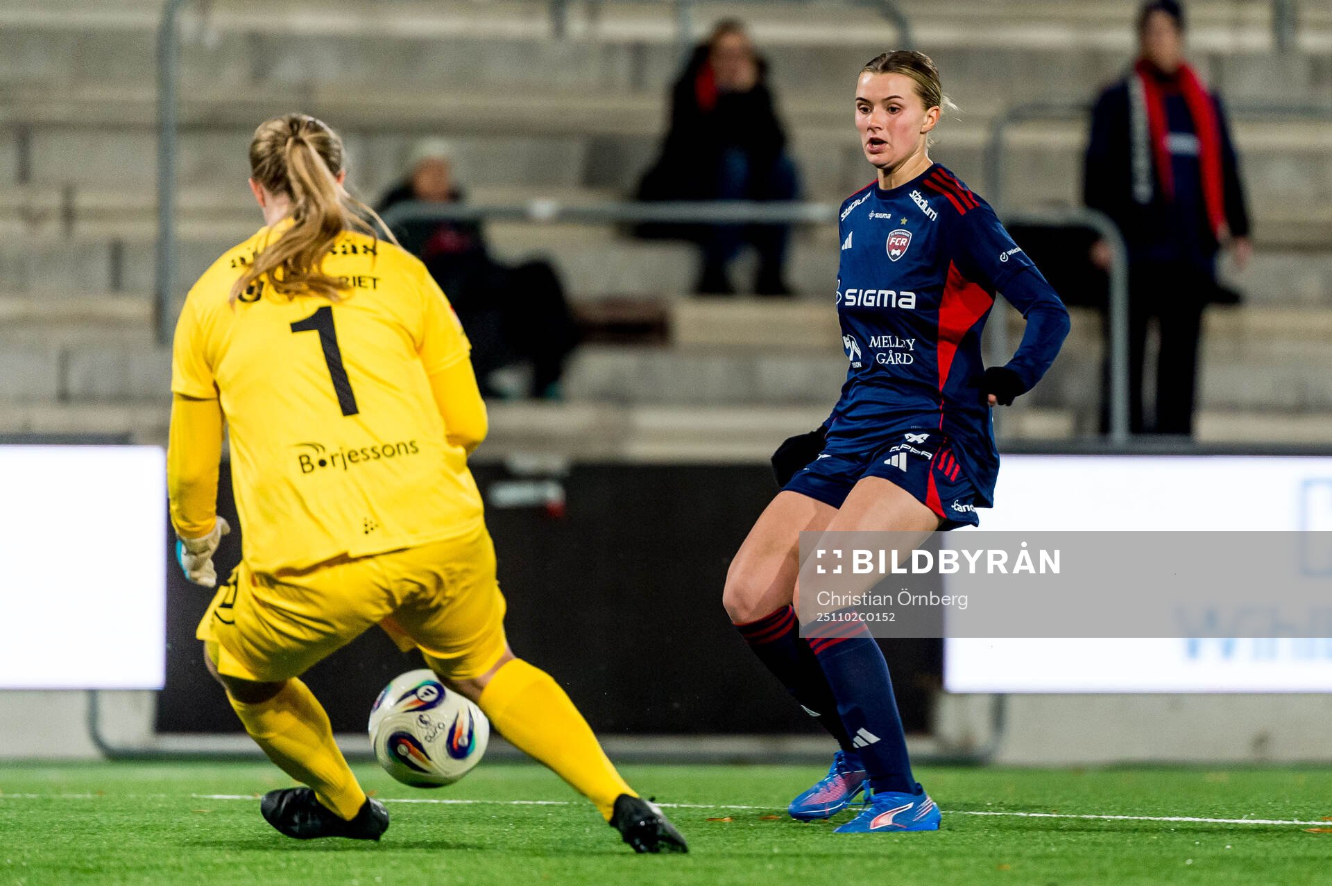 Alingsås målvakt Alexandra Blom och Rosengårds Thea