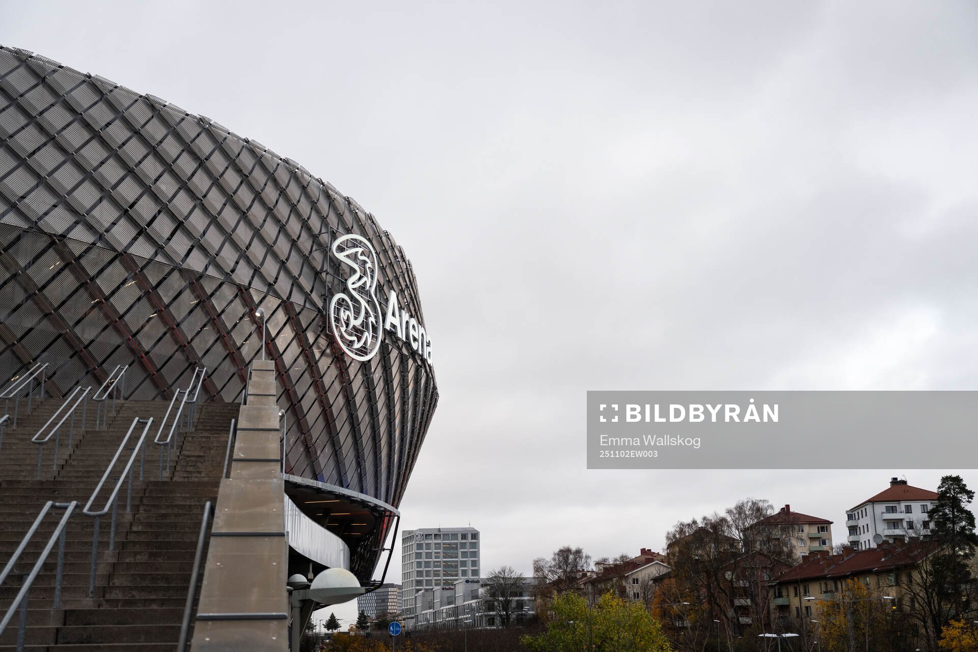 Exteriör vy över 3Arena