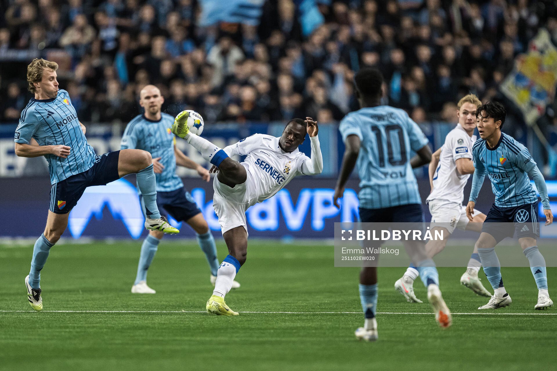 Djurgårdens Rasmus Schuller och IFK Göteborgs Saidou