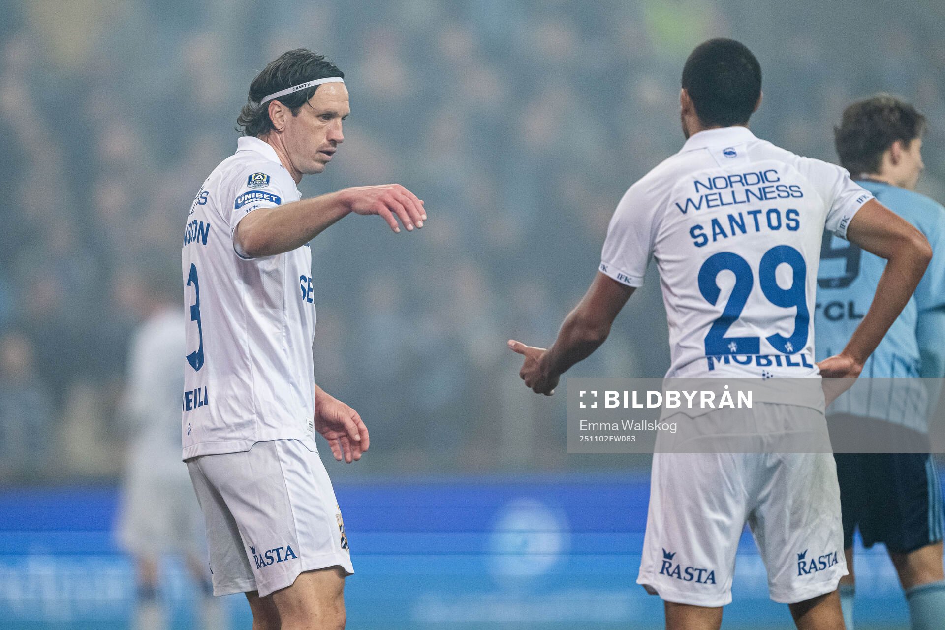 IFK Göteborgs Gustav Svensson och Thomas Santos