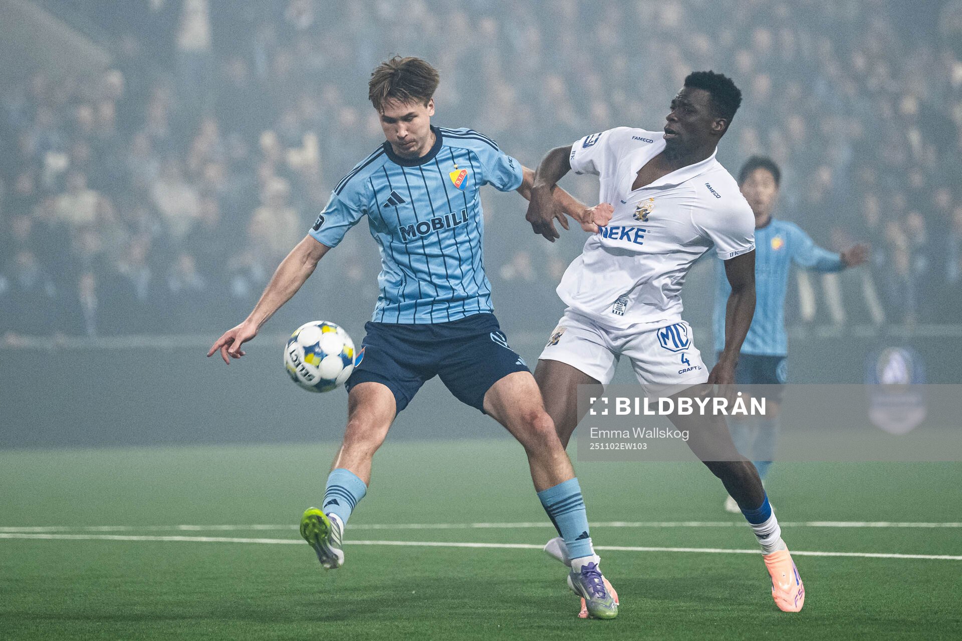 Djurgårdens Miro Tenho och IFK Göteborgs Rockson Yeboah