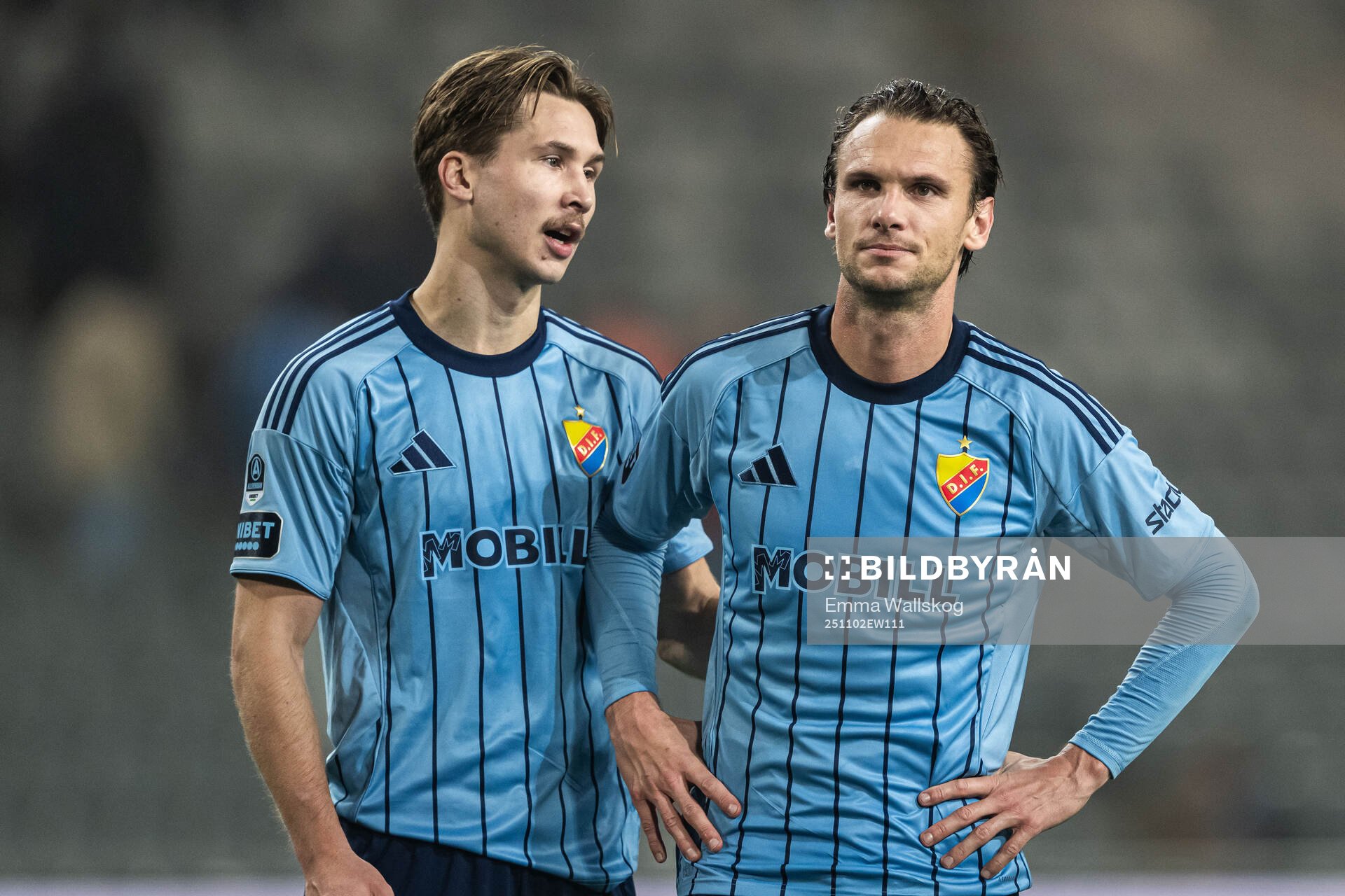 Djurgårdens Miro Tenho och Albin Ekdal deppar